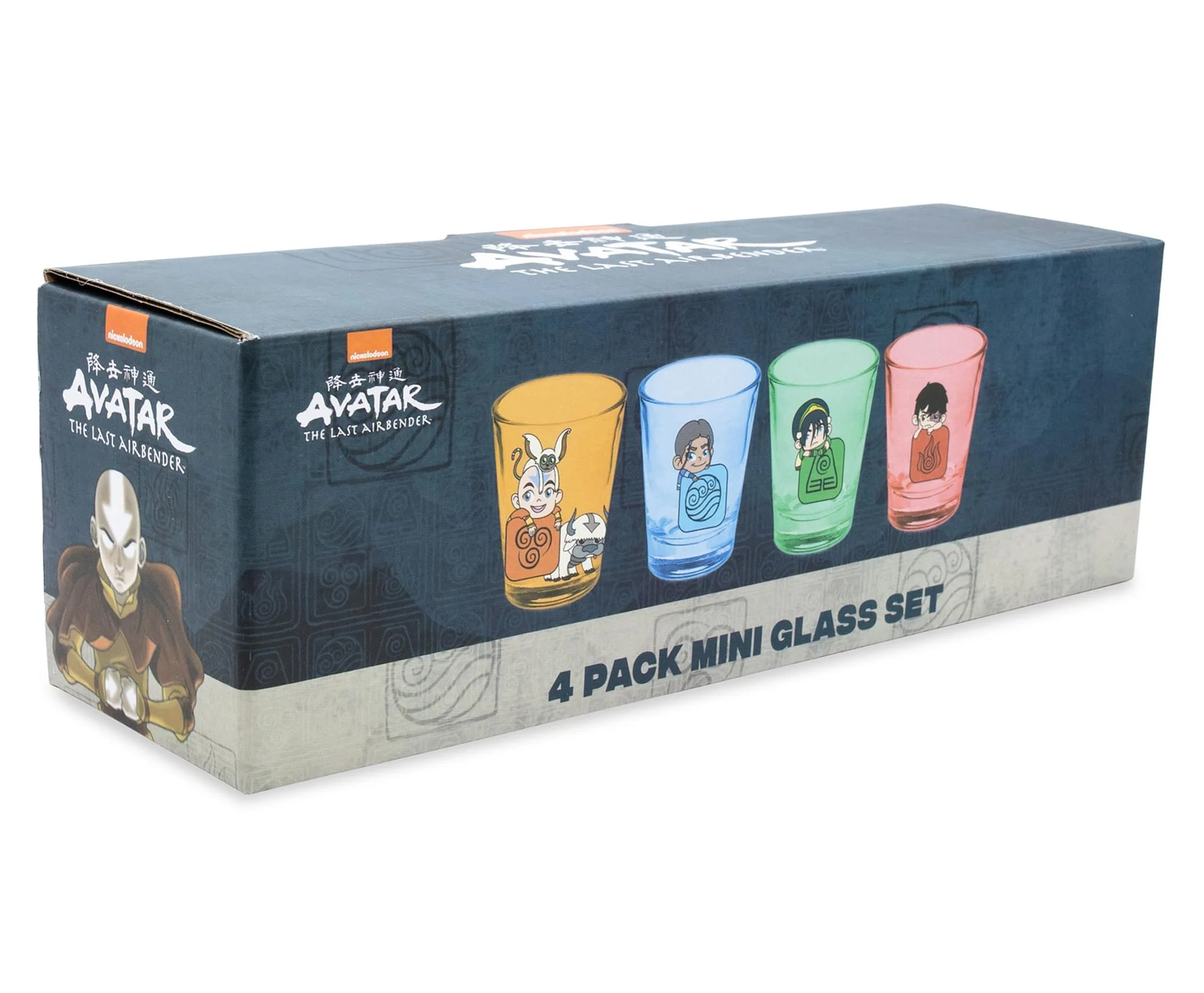 Avatar: The Last Airbender Chibi Characters 2-Ounce Shot Glasses | Set of 4 - Image 2