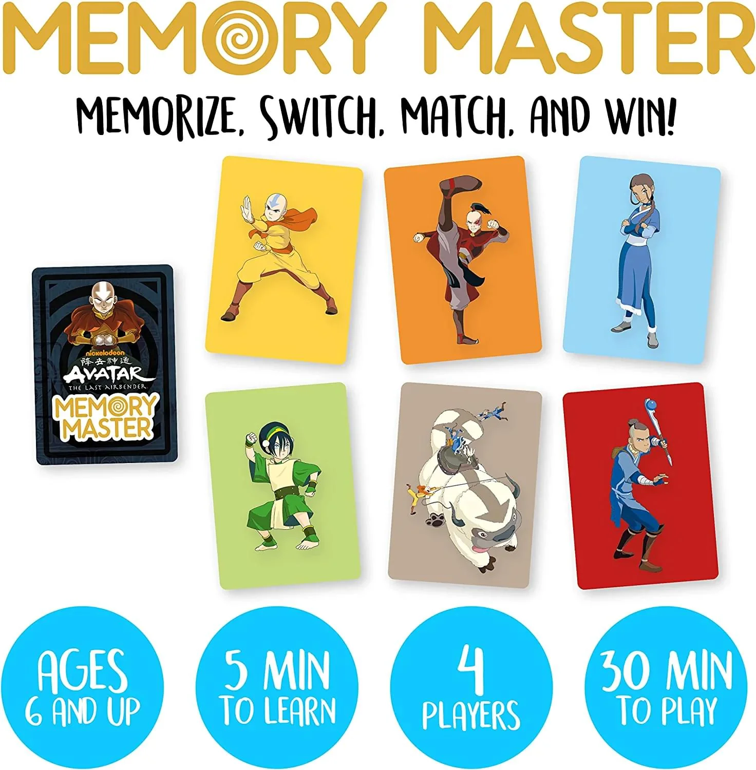 Avatar The Last Airbender Memory Master Card Game - Image 2
