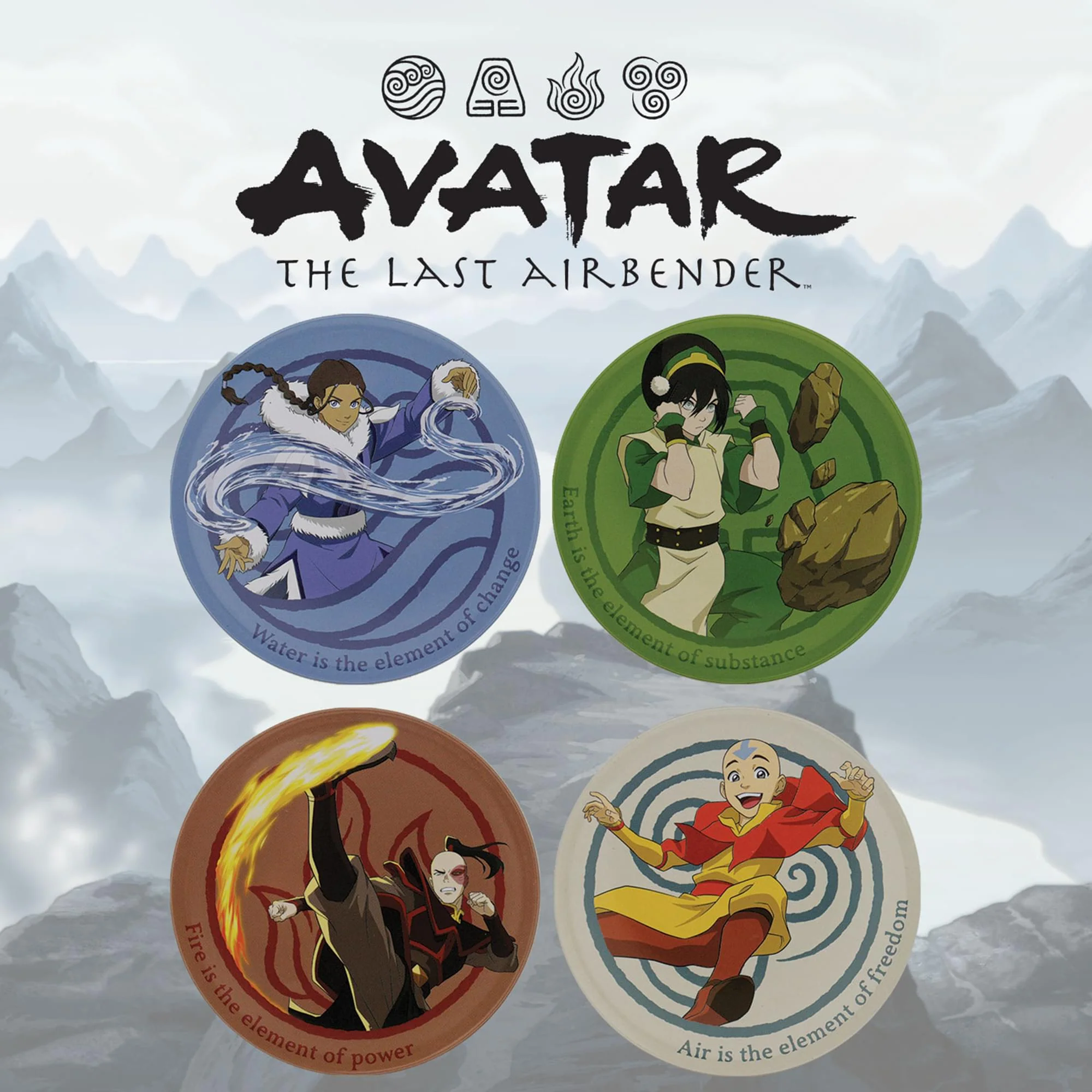 Avatar: The Last Airbender Metal Coaster Set of 4 - Image 8