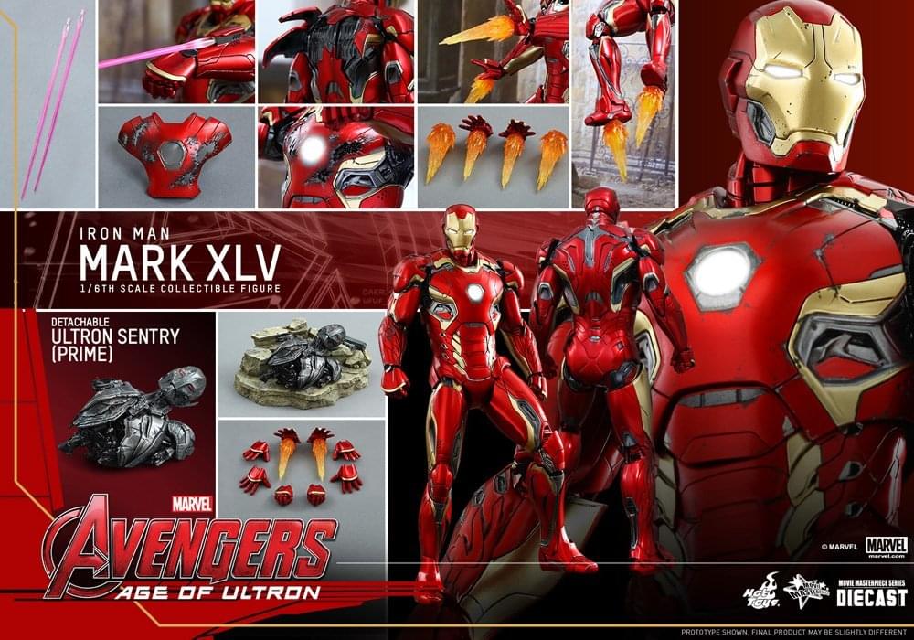 Avengers: Age Of Ultron Iron Man Mark XLV 1:6 Scale Collectible Figure - Image 3