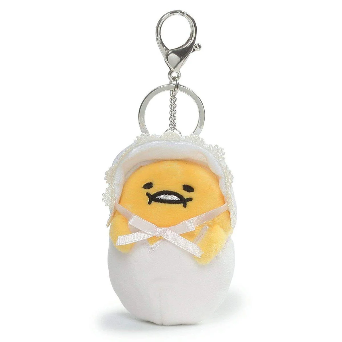 Baby Gudetama the Lazy Egg 3.5-Inch Plush Keychain