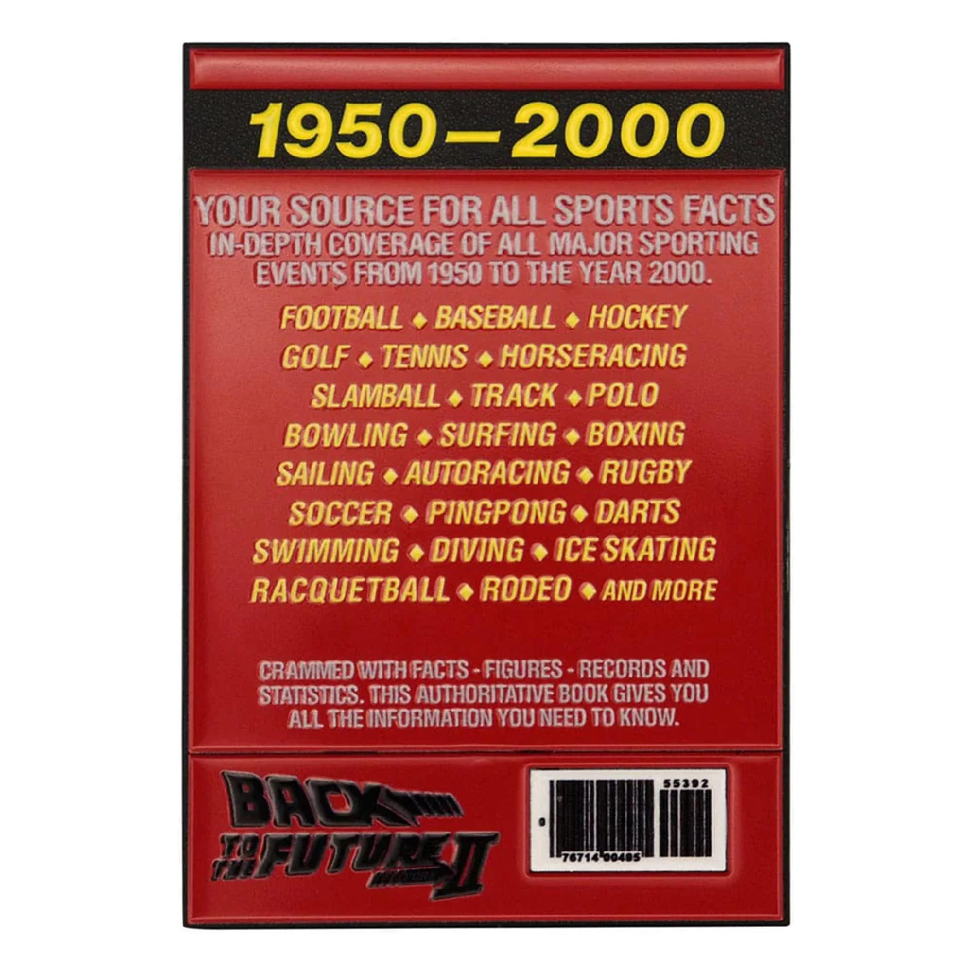 Back to the Future Limited Edition Sport Almanac Ingot - Image 3