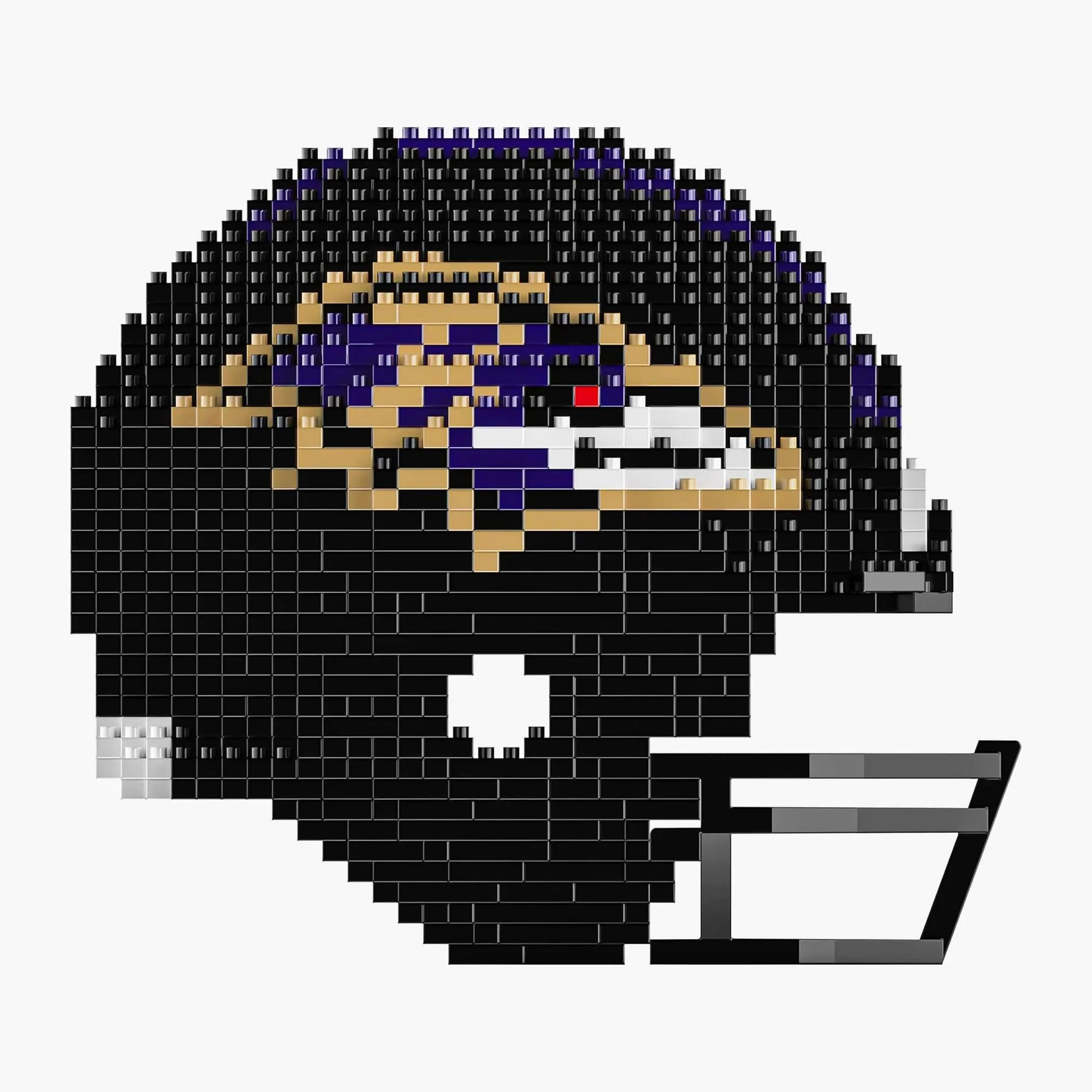 Baltimore Ravens NFL FOCO BRXLZ Helmet Building Block Set - Image 4