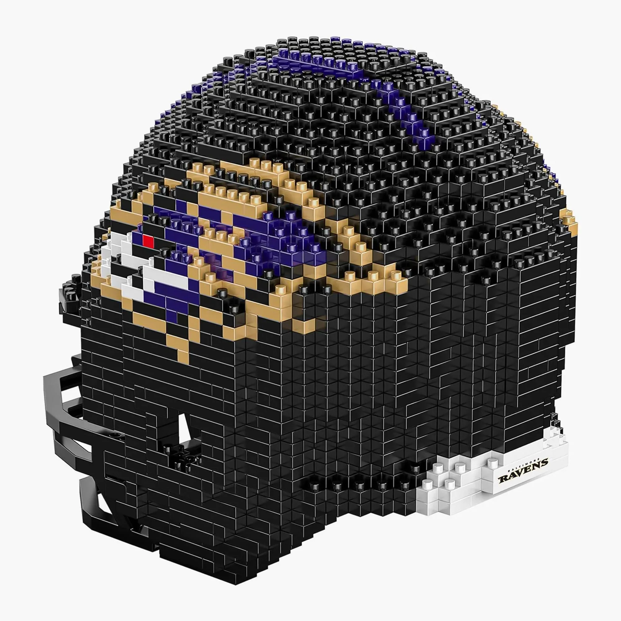 Baltimore Ravens NFL FOCO BRXLZ Helmet Building Block Set - Image 6