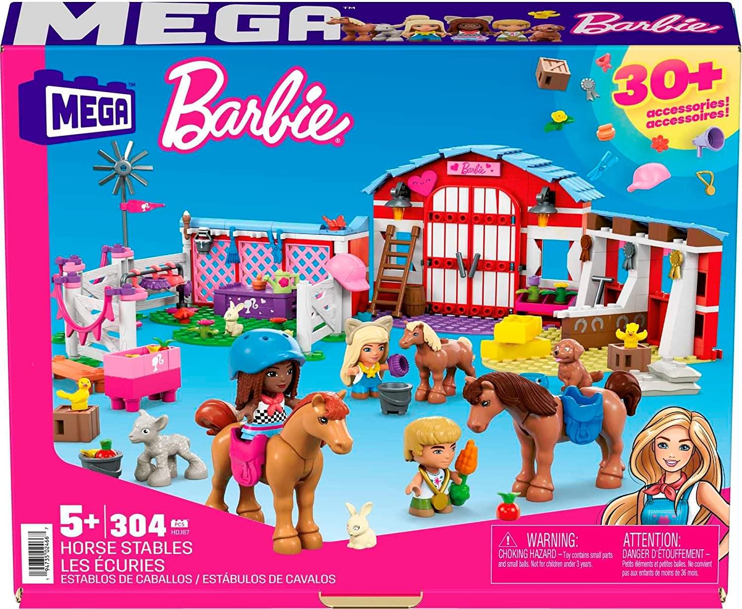 Barbie Mega Construx Building Set | Horse Stables - Image 3
