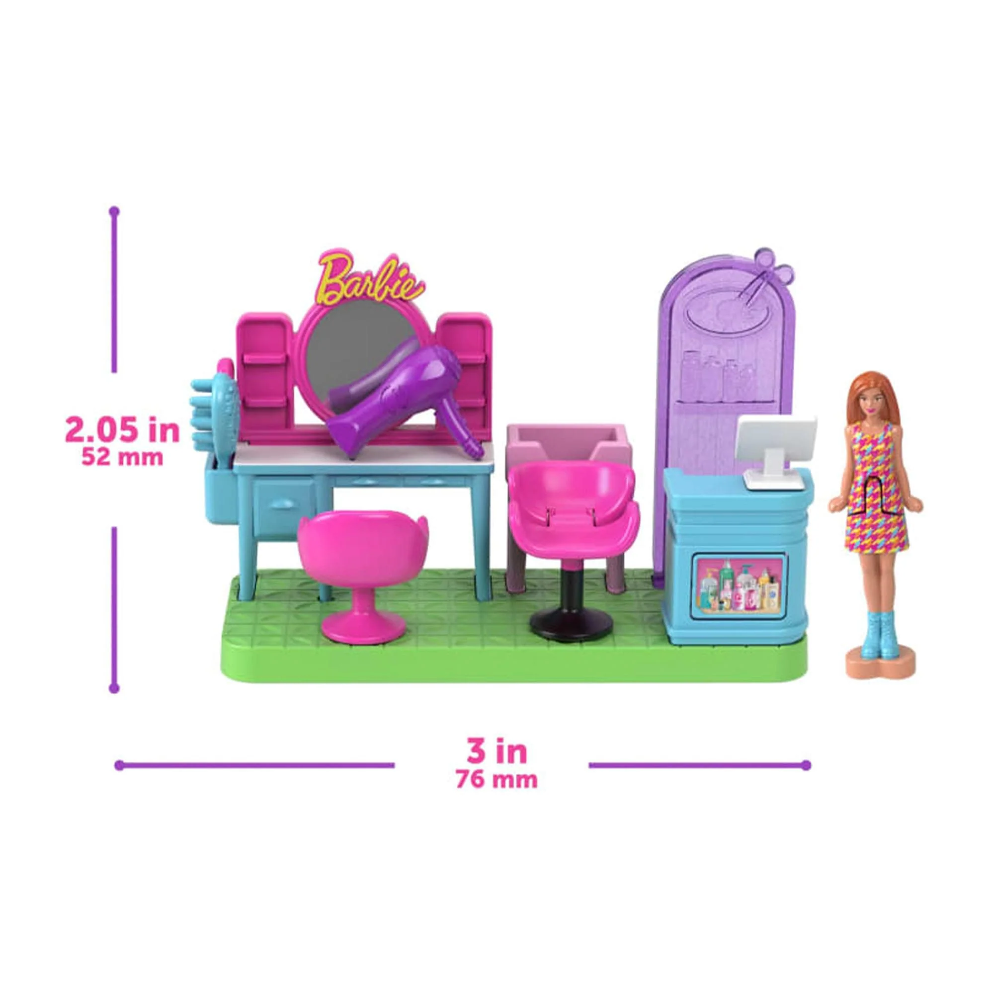 Barbie Mini Barbieland DreamHouse Playset with Dolls - Image 4