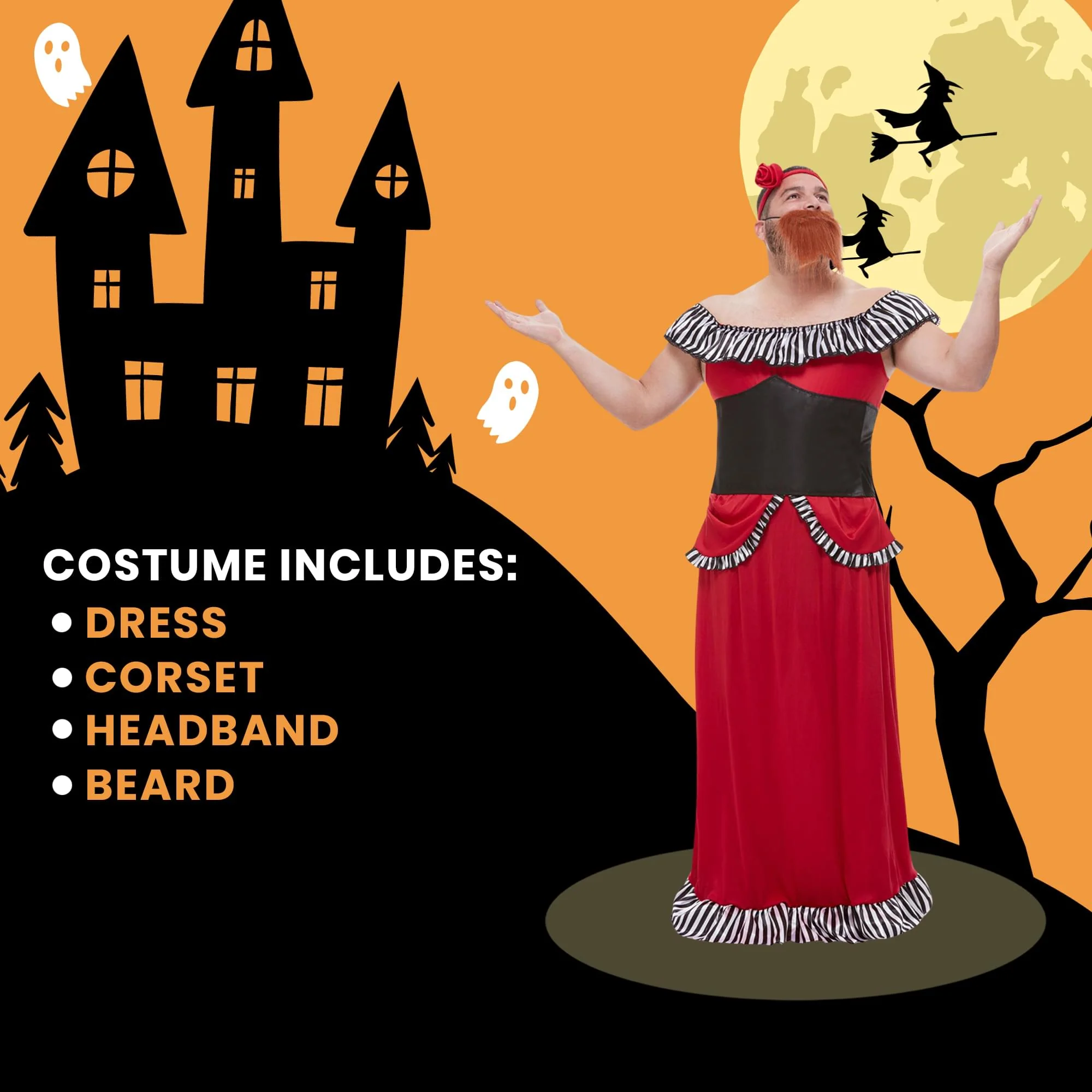 Bearded Lady Costume Accessory - Image 15