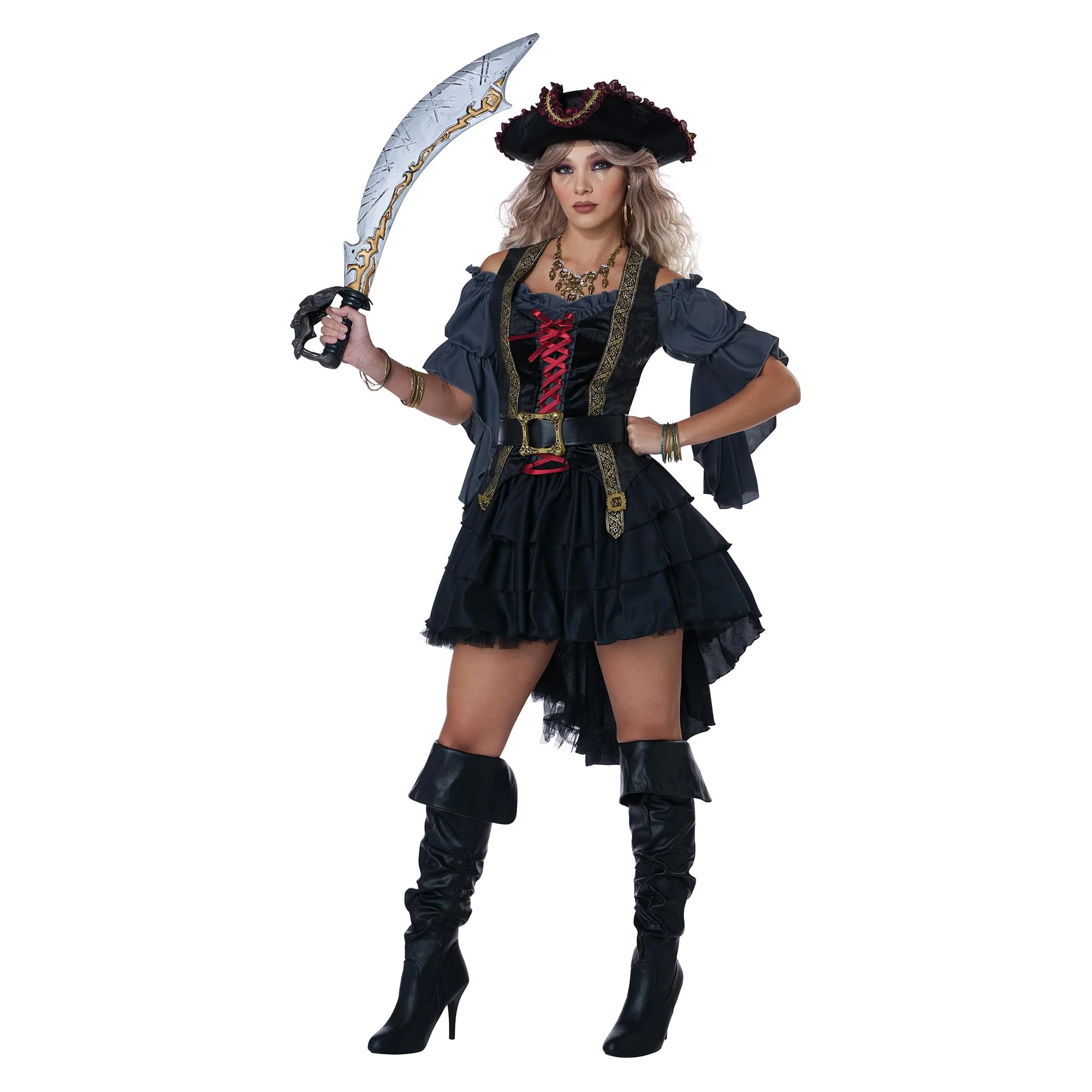 Beauty Of The Dark Seas Pirate Adult Costume - Image 8