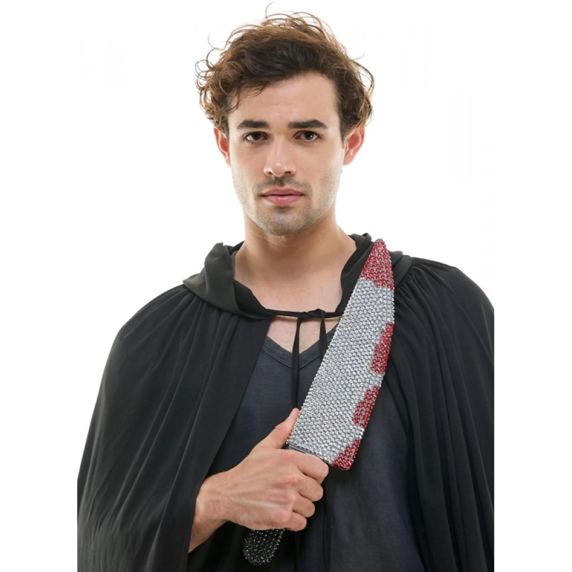 Bedazzled Rhinestone Bloody Butcher Knife Adult Costume Accessory - Image 5