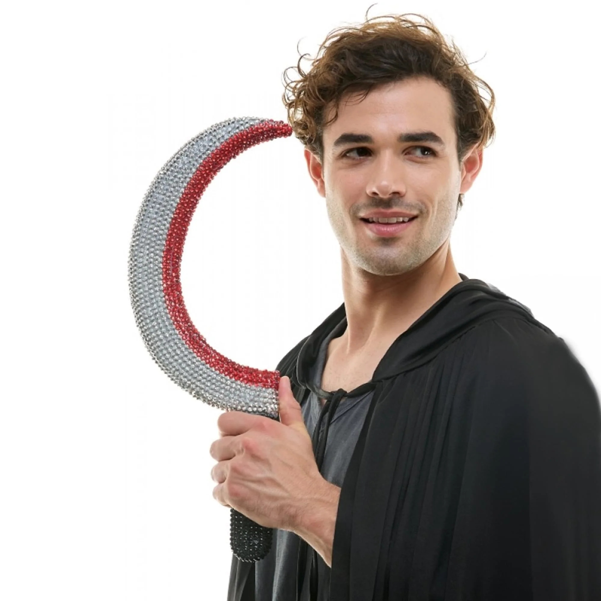 Bedazzled Rhinestone Grim Reaper Bloody Sickle Adult Costume Accessory - Image 3