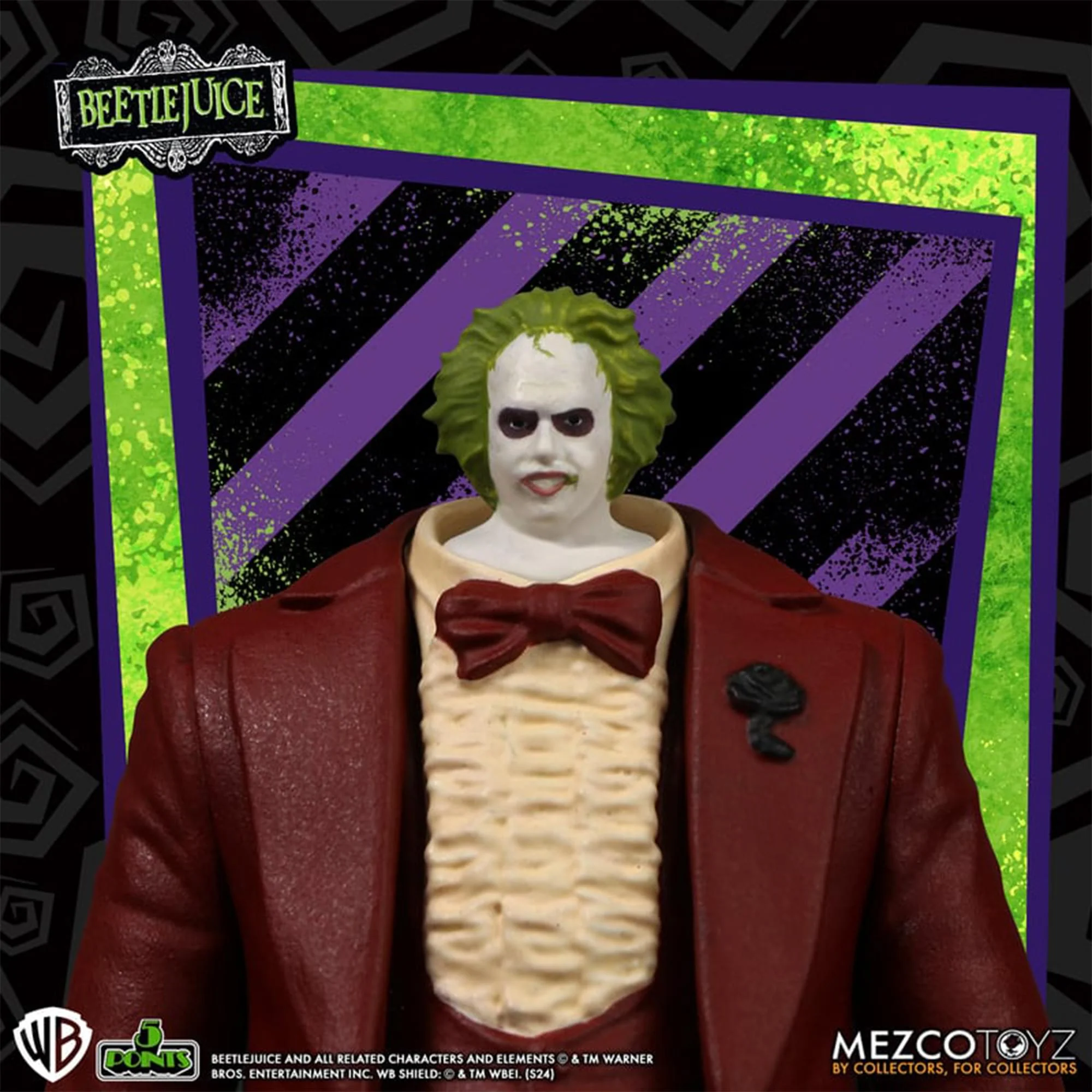 Beetlejuice 5 Points Action Figure | Red Tux - Image 3