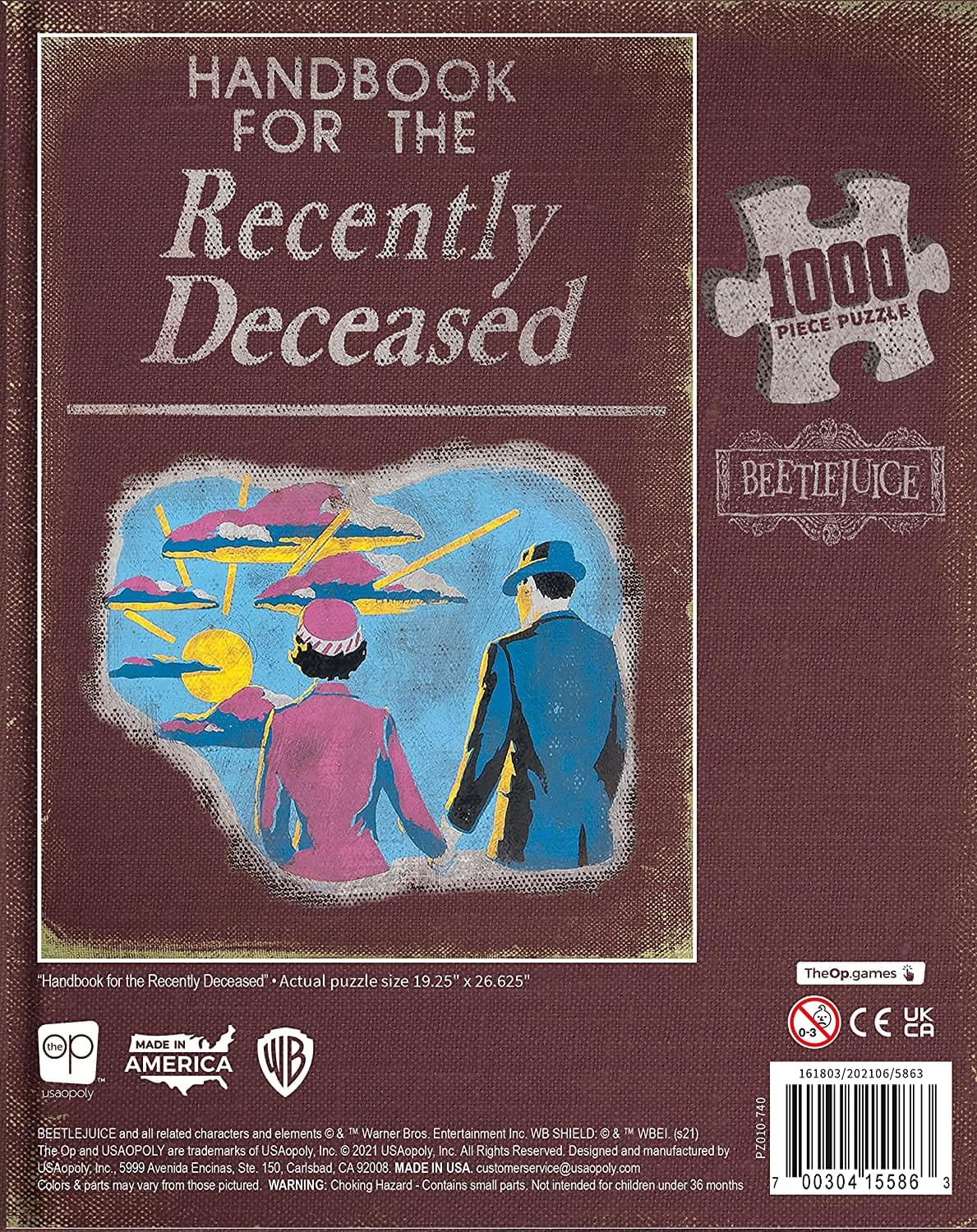 Beetlejuice Handbook of the Deceased 1000 Piece Jigsaw Puzzle - Image 4