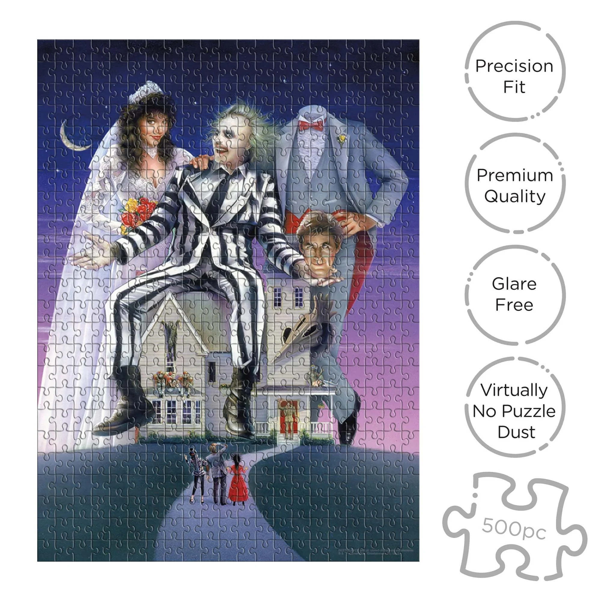 Beetlejuice "Recently Deceased" Tin Fun Box and 500 Piece Puzzle - Image 4