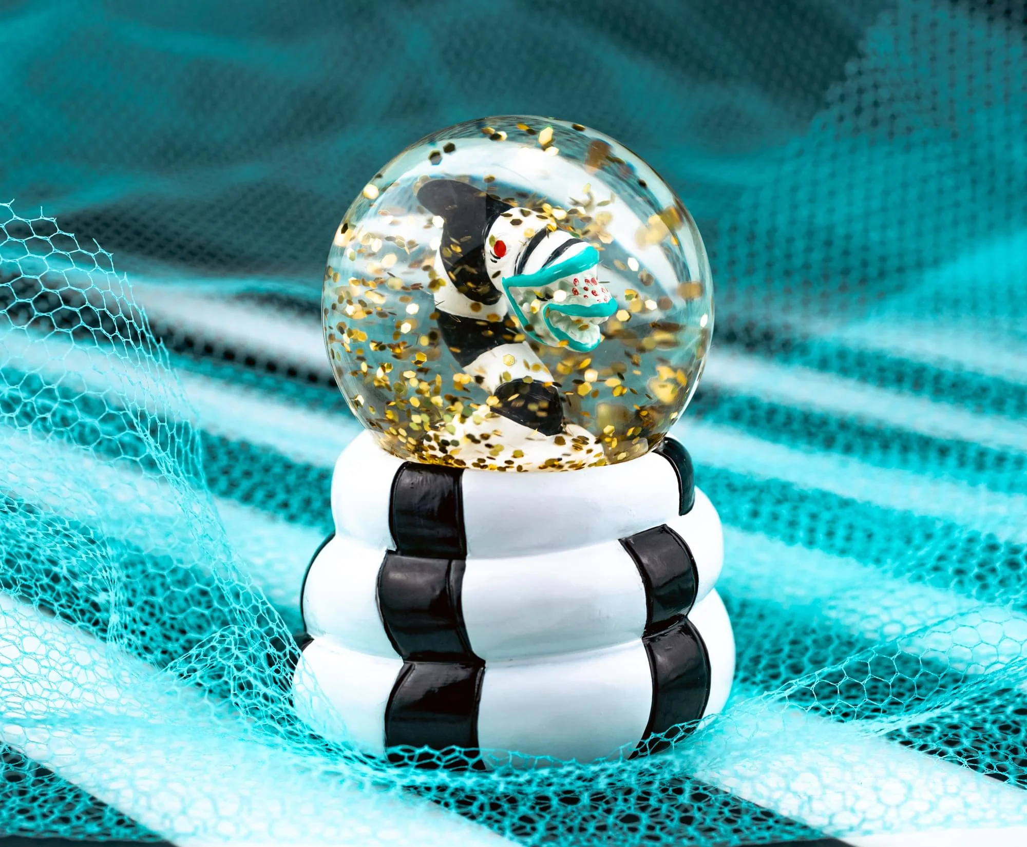 Beetlejuice Sandworm Mini Light-Up Snow Globe | 3 Inches Tall - Image 7