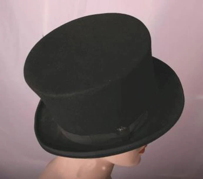 Bell Topper Costume Hat Adult: Black