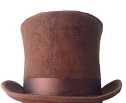 Bell Topper Costume Hat Adult: Brown - Image 2