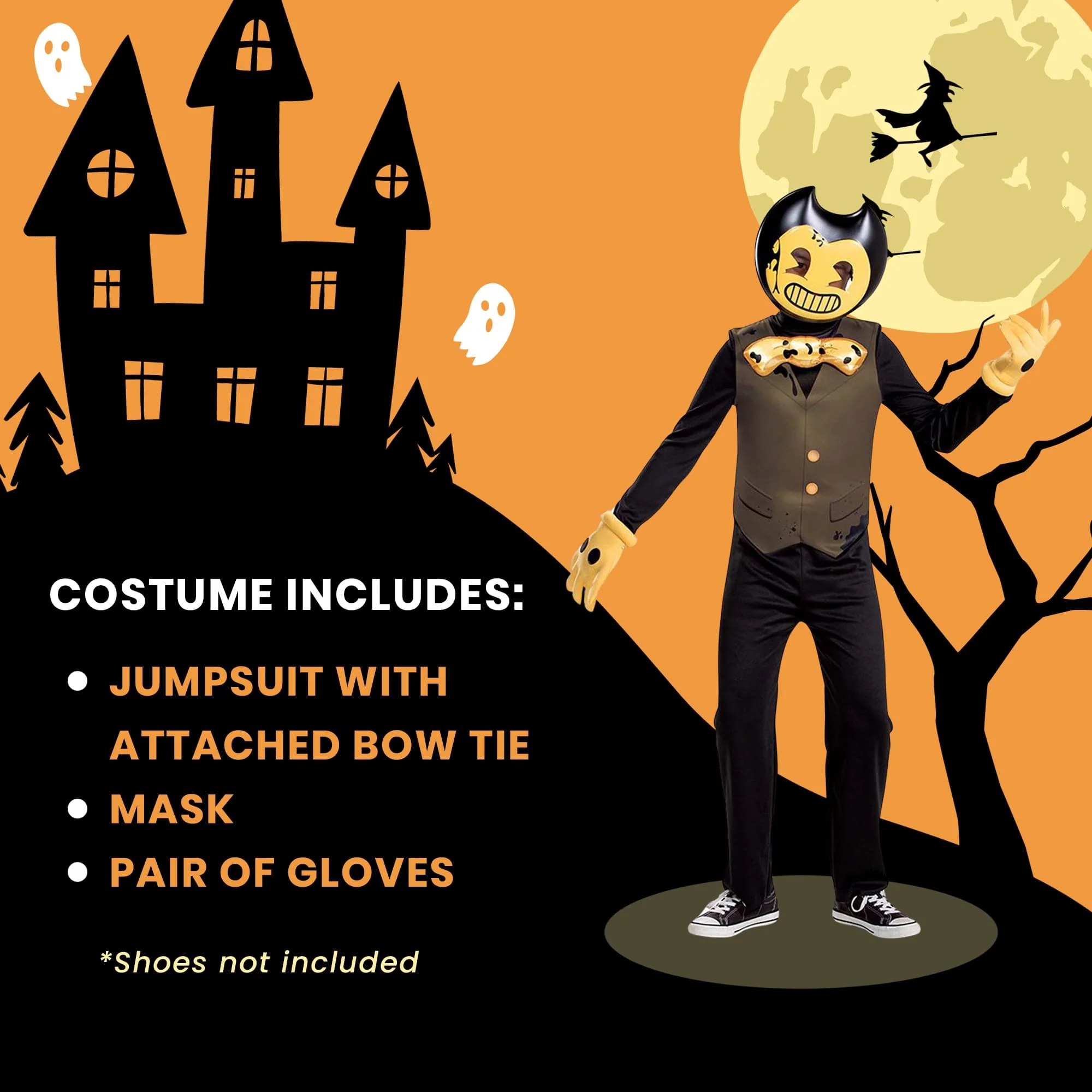 Bendy And The Dark Revival Bendy Classic Boys Costume - Image 15