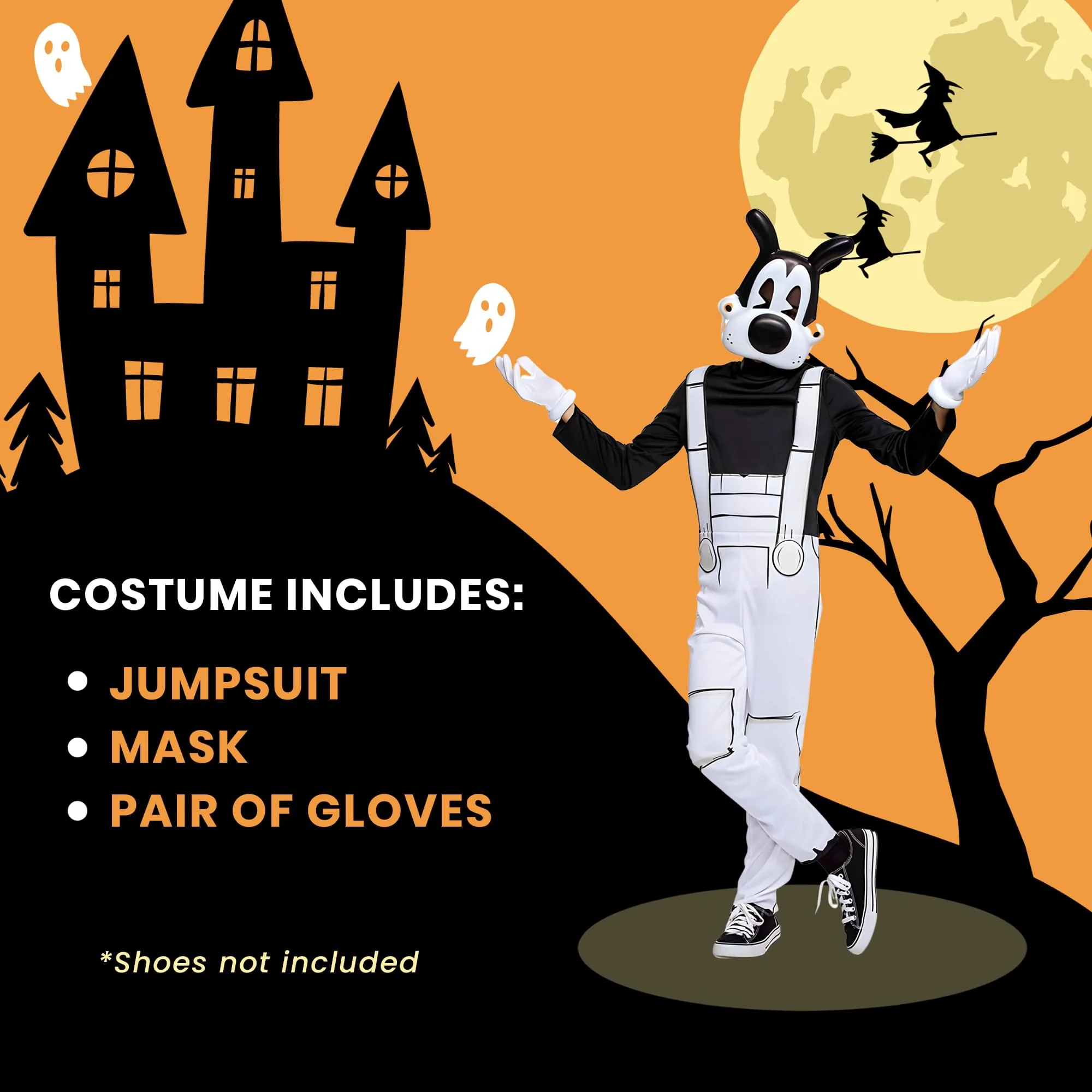 Bendy And The Ink Machine Boris The Wolf Classic Boys Costume - Image 19