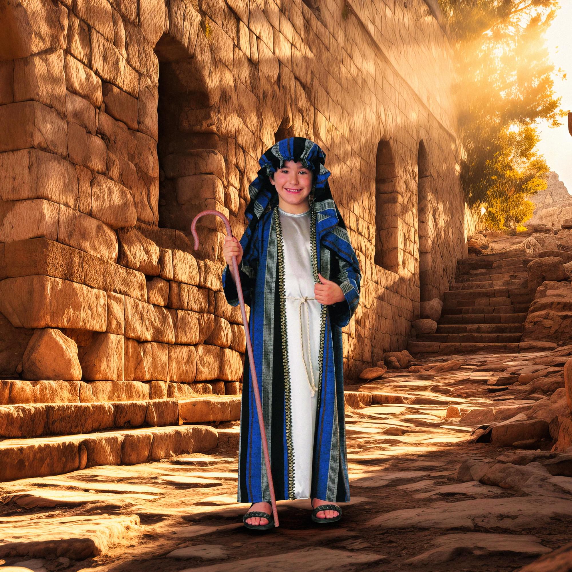 Biblical Shepherd Deluxe Child Costume - Image 2