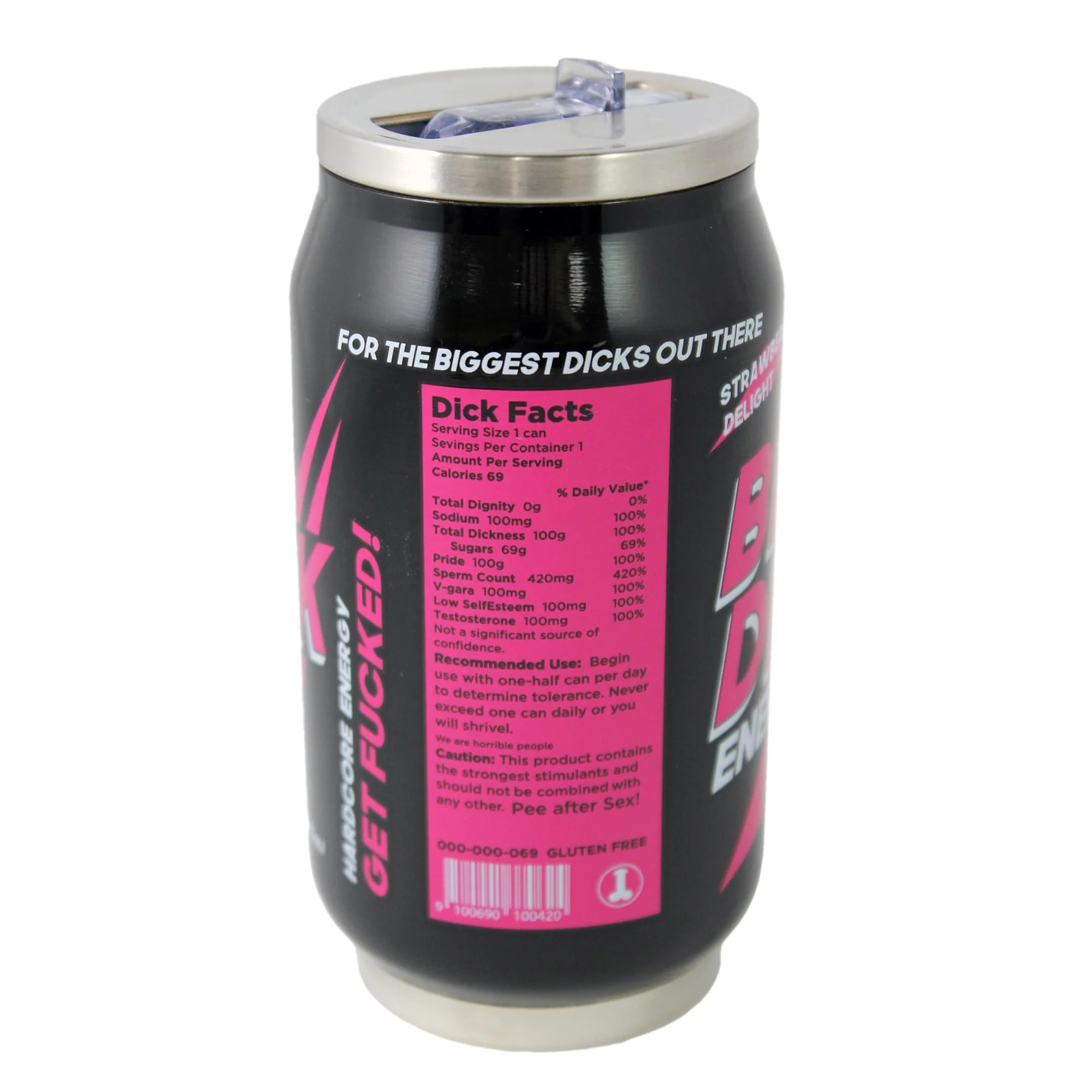 Big D#@k Energy 10oz Stainless Steel Travel Can - Image 5