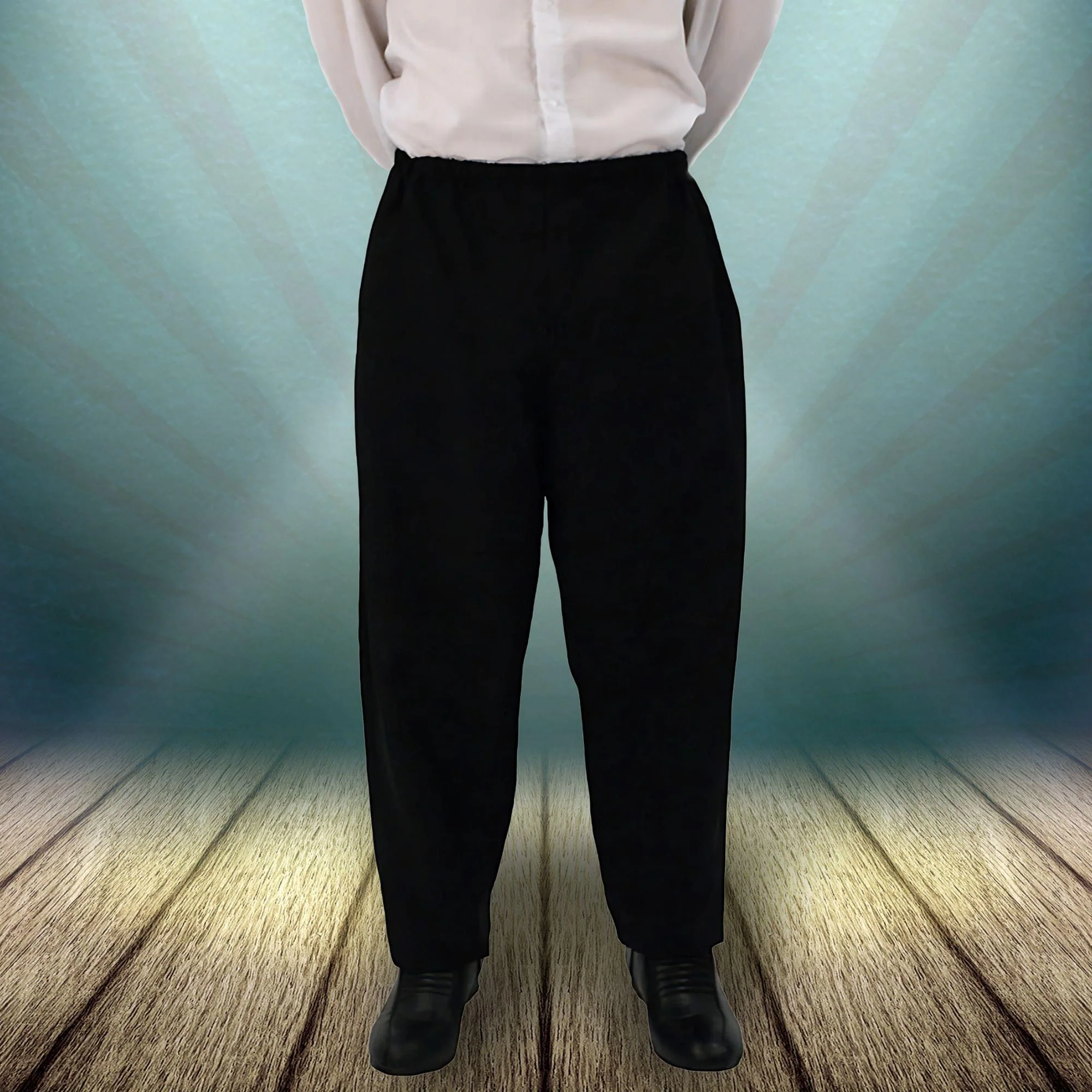 Black Elastic Trousers Men's Costume Accessory - Image 7
