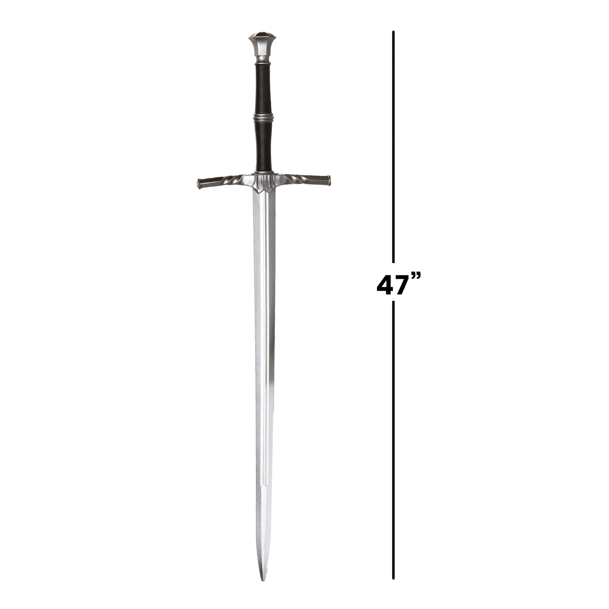 Black Knight Sword and Sheath 47 Inch Foam Adult Costume Accessory - Image 2