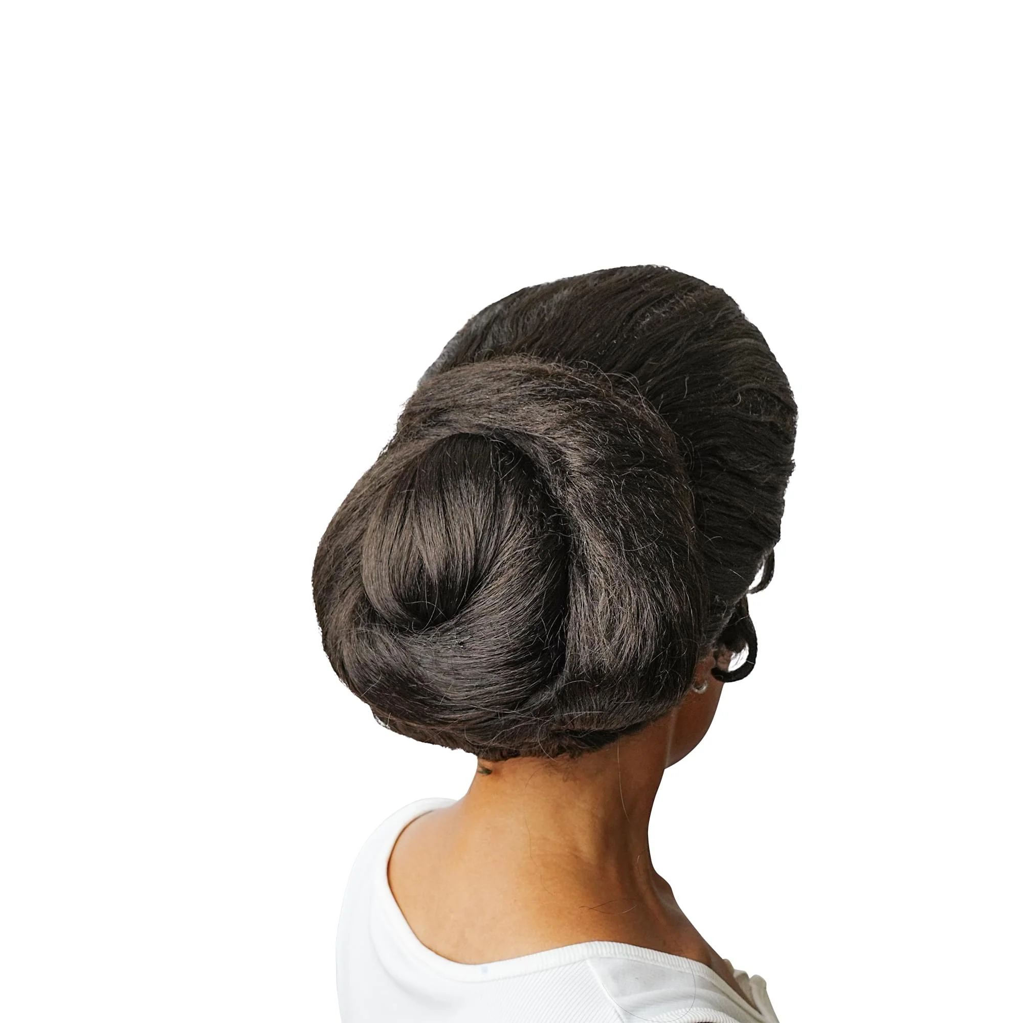 Black Retro Beehive Adult Costume Wig | One Size - Image 8
