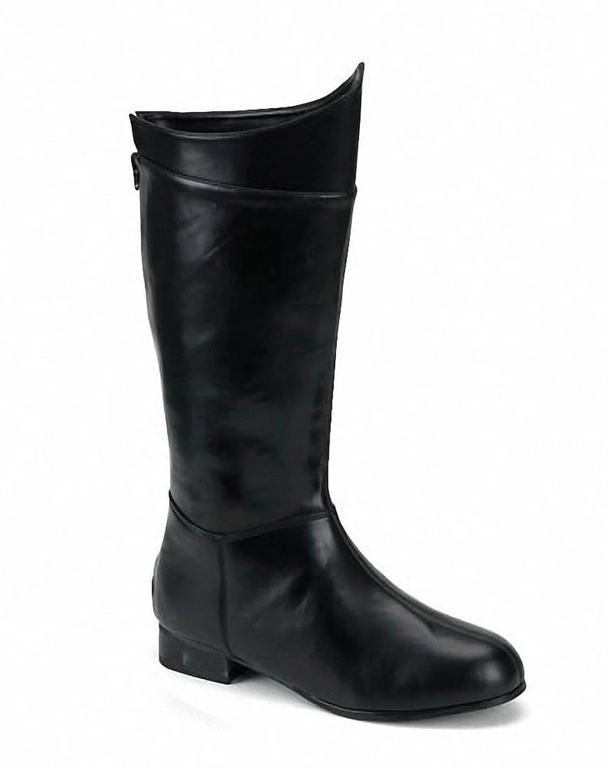 Black Shazam Superhero Mens Costume Boots - Image 10
