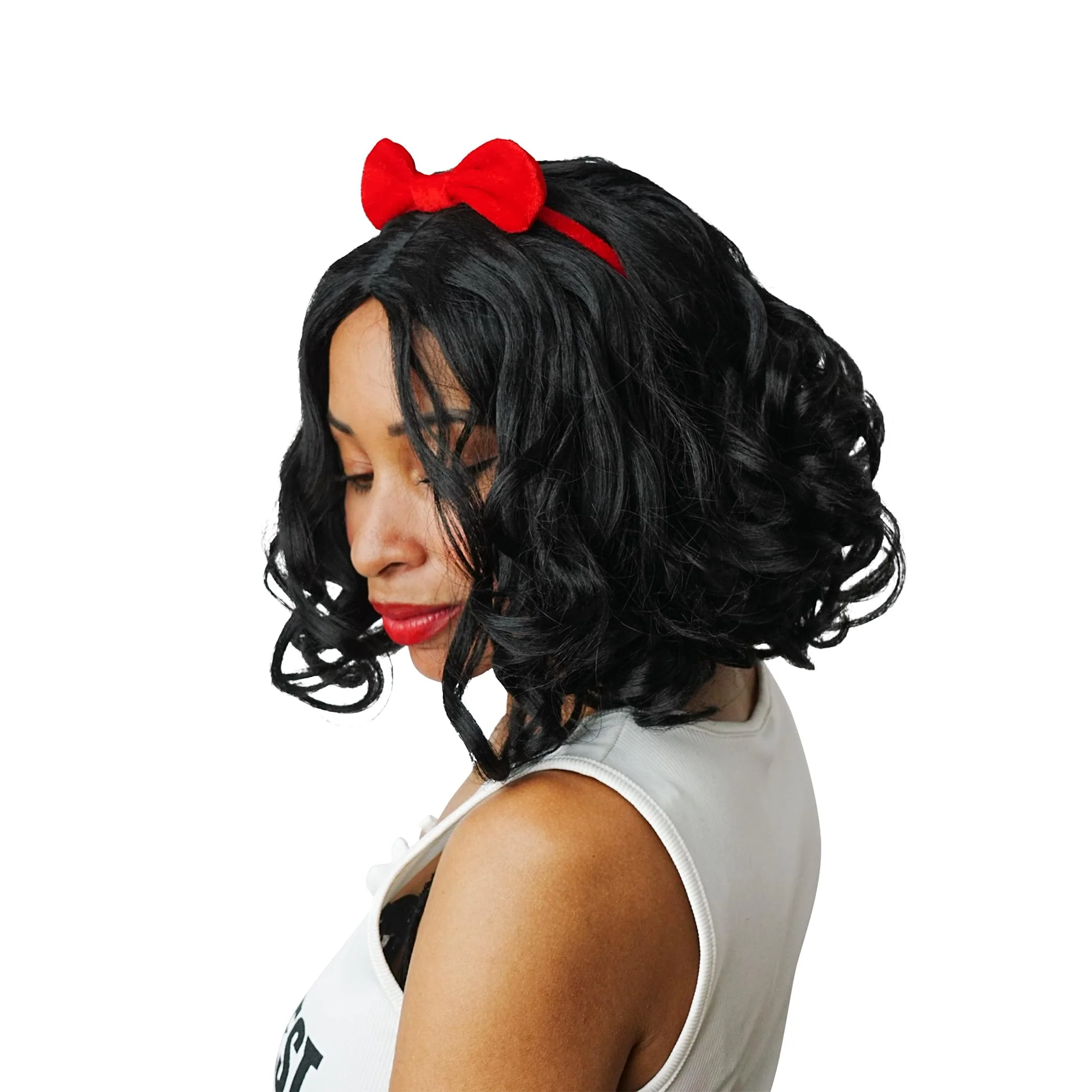 Black Snow White-Inspired Adult Costume Wig | One Size - Image 5