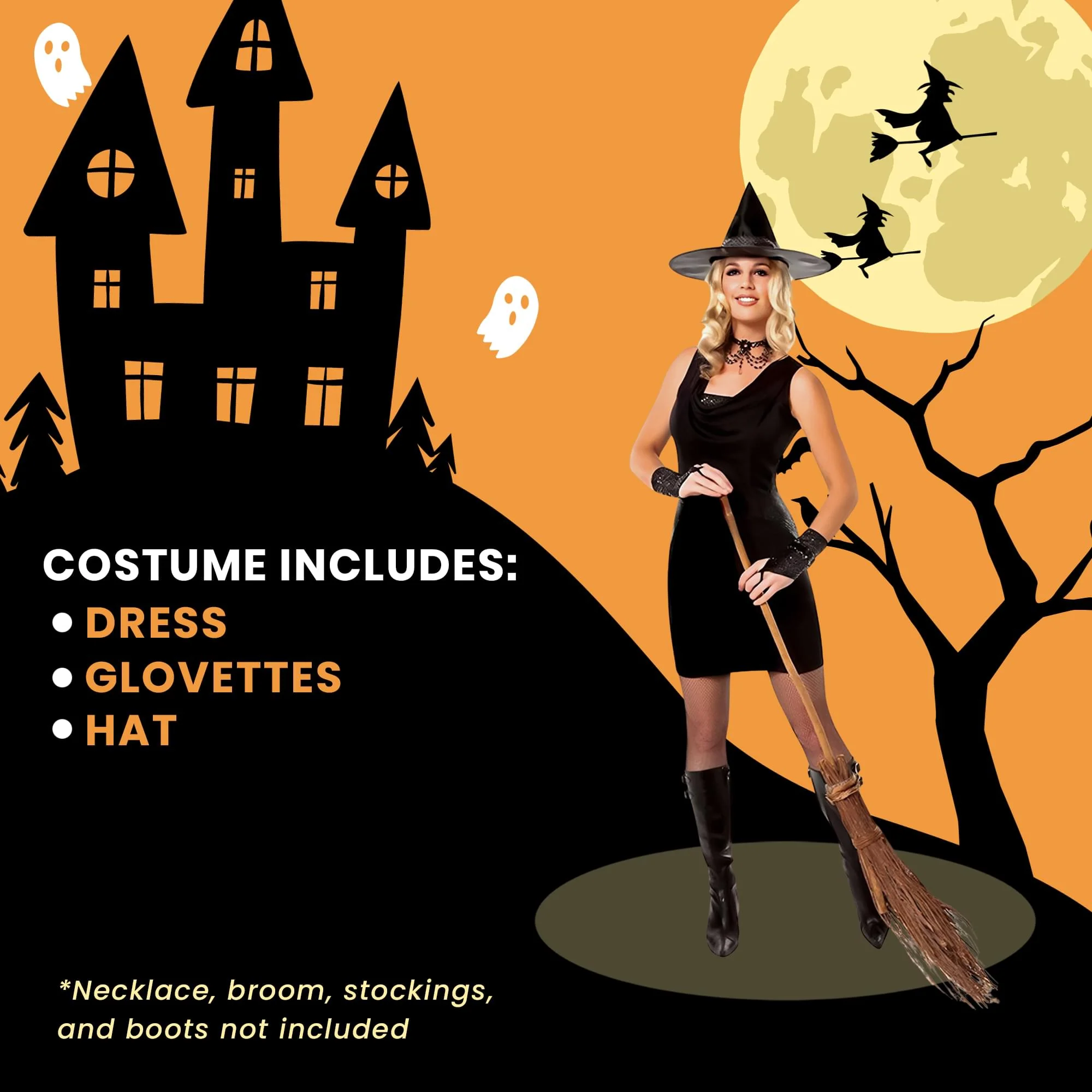 Black Witch Costume - Image 4