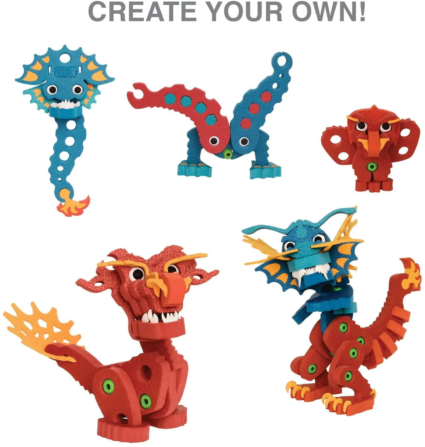 Bloco 235 Piece Construction Set | Aqua & Pyro Dragons - Image 4