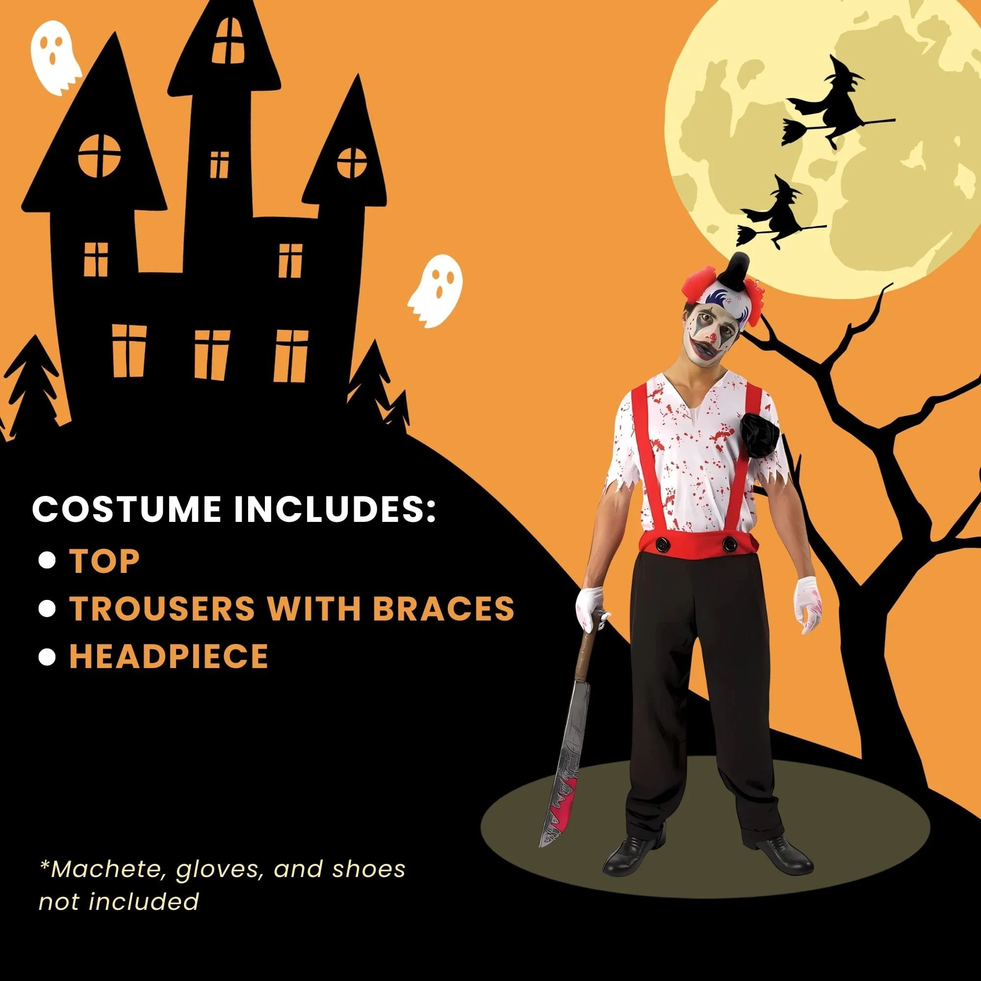 Bloody Clown Adult Costume - Image 6