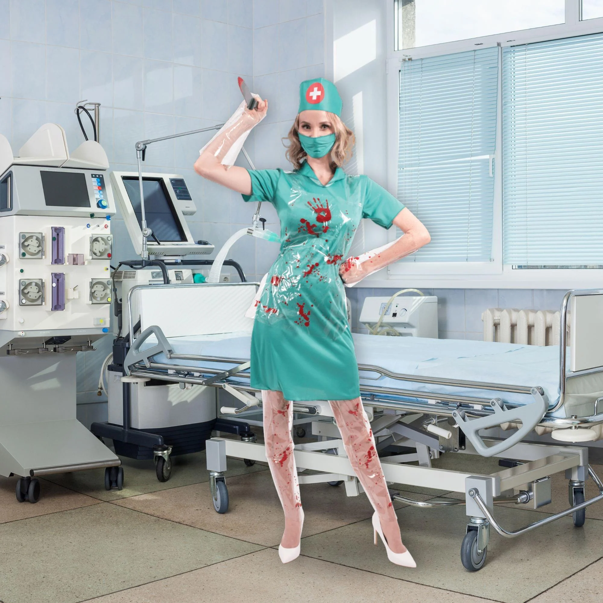 Bloody Horror Nurse Adult Costume - Image 4