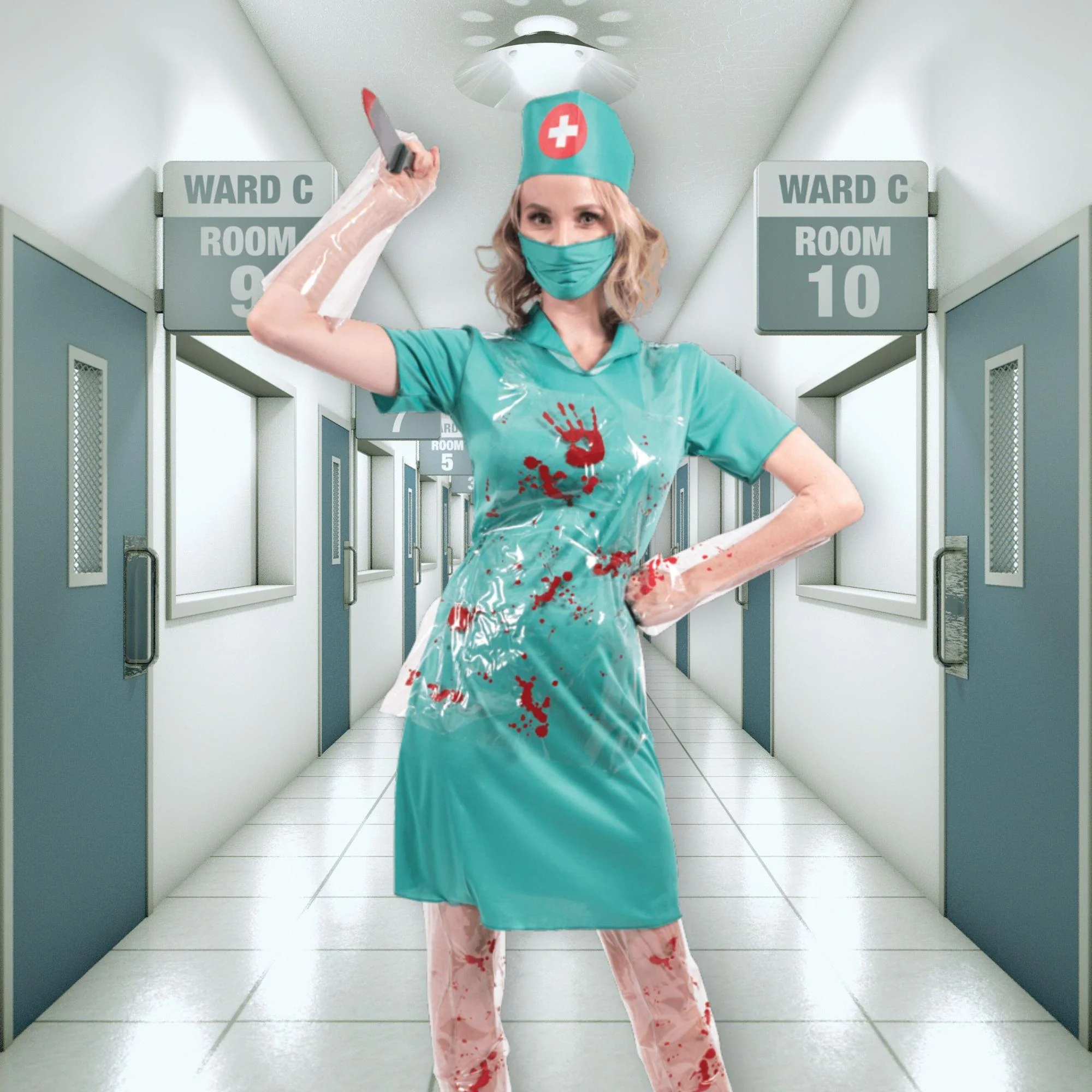 Bloody Horror Nurse Adult Costume - Image 5