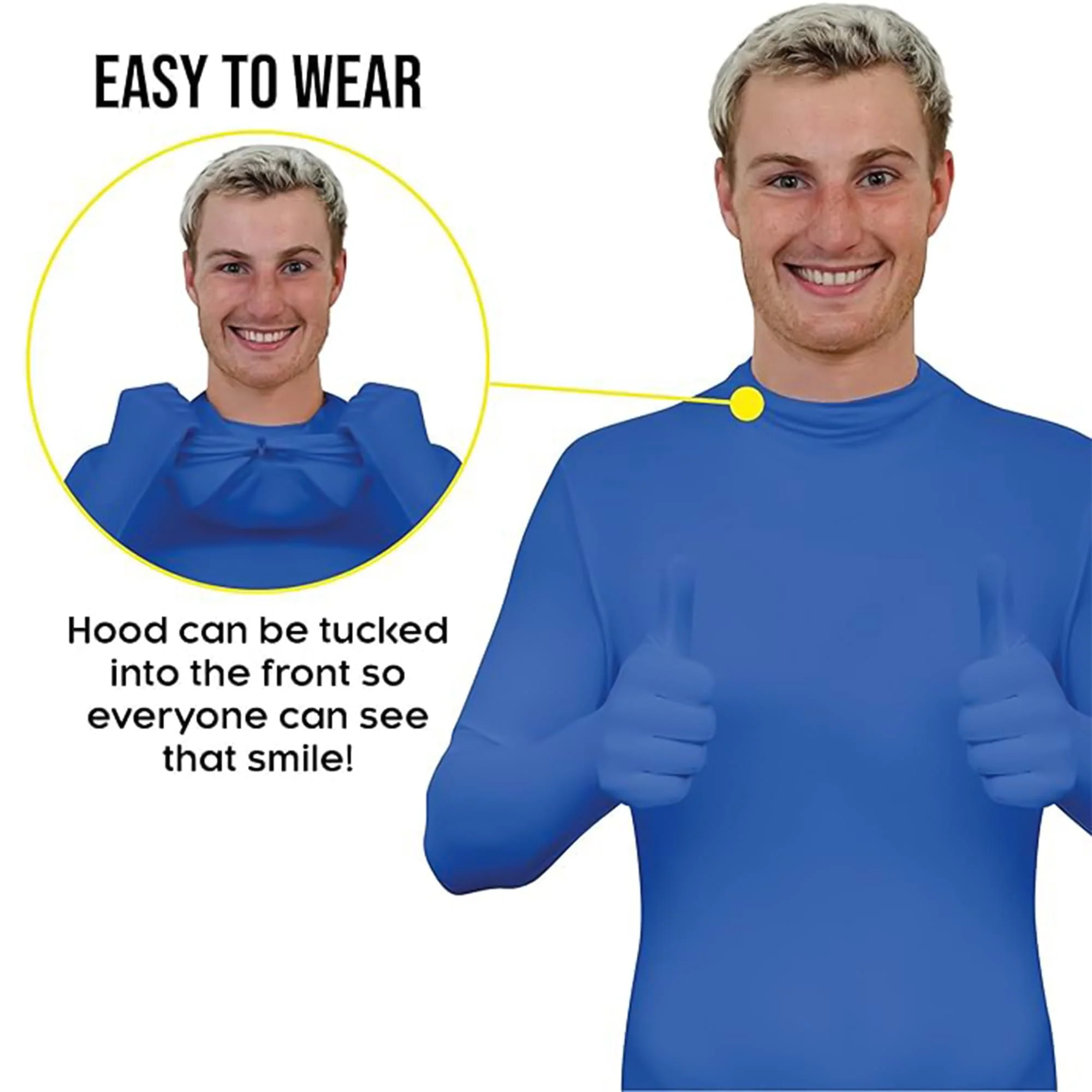 Blue Adult Costume Morphsuit - Image 18