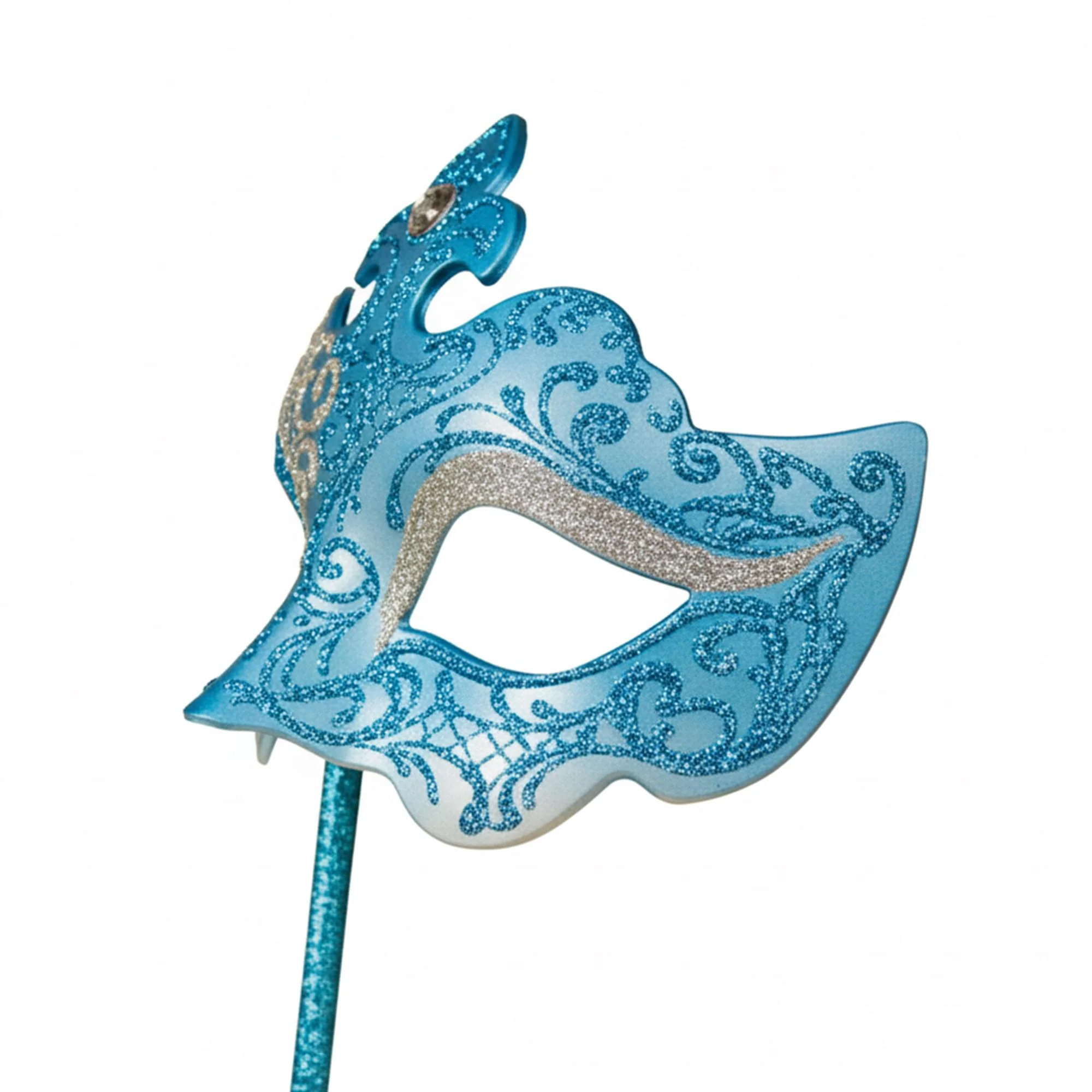 Blue/silver Farfallina Mask Costume Accessory - Image 2