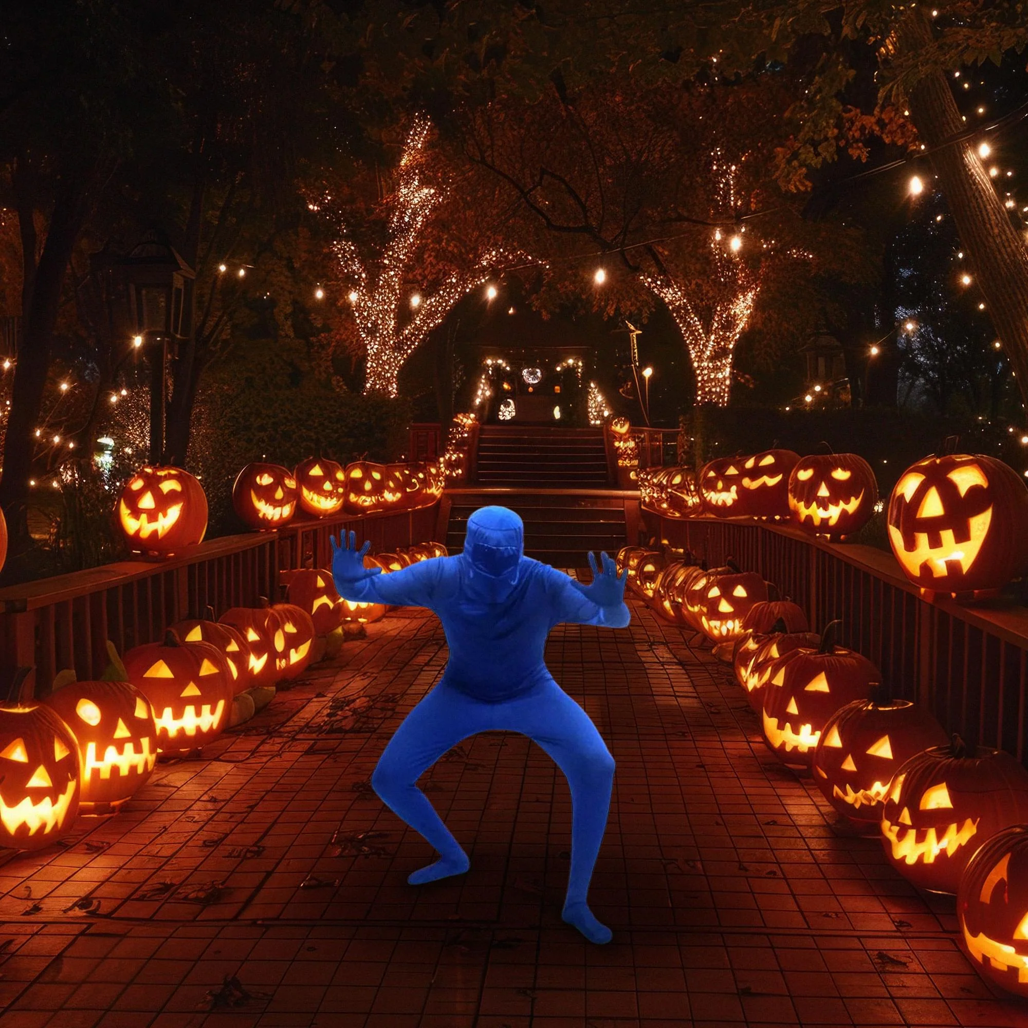 Blueman Bodysuit Costume Adult - Image 2