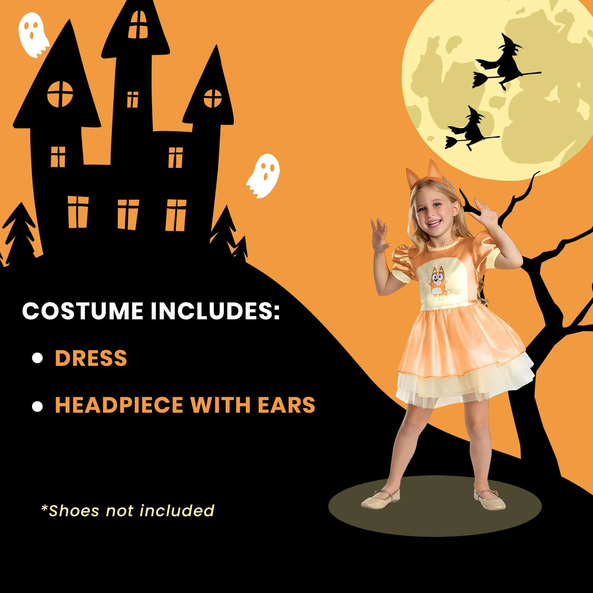 Bluey Bingo Dress Classic Toddler Costume - Image 7