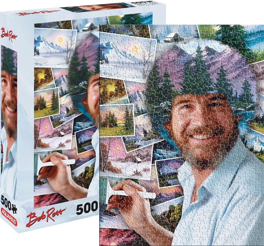 Bob Ross Hair 500 Piece Jigsaw Puzzle - Image 2