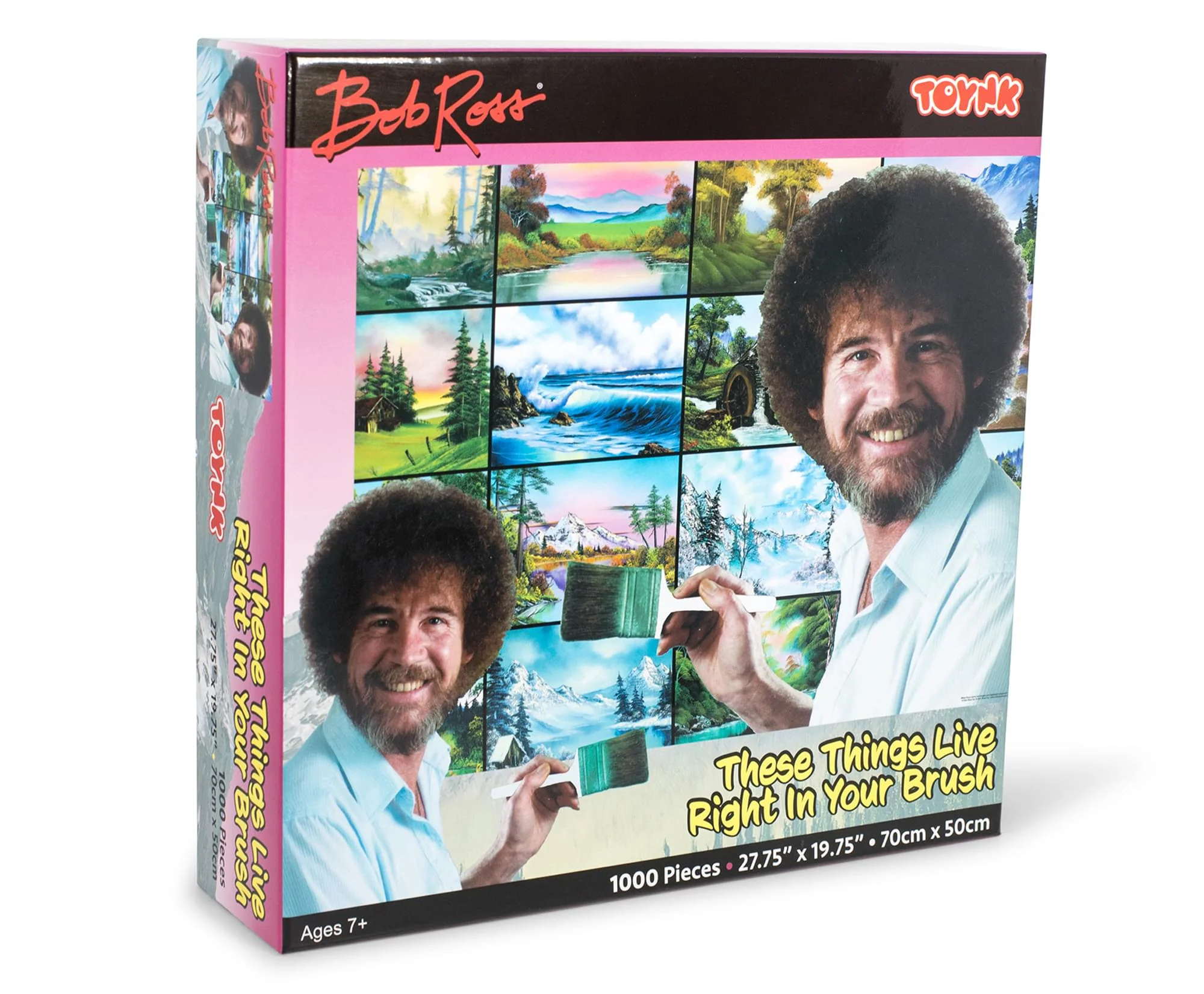 Bob Ross These Things Live Right In Your Brush 1000 Piece Jigsaw Puzzle - Image 2