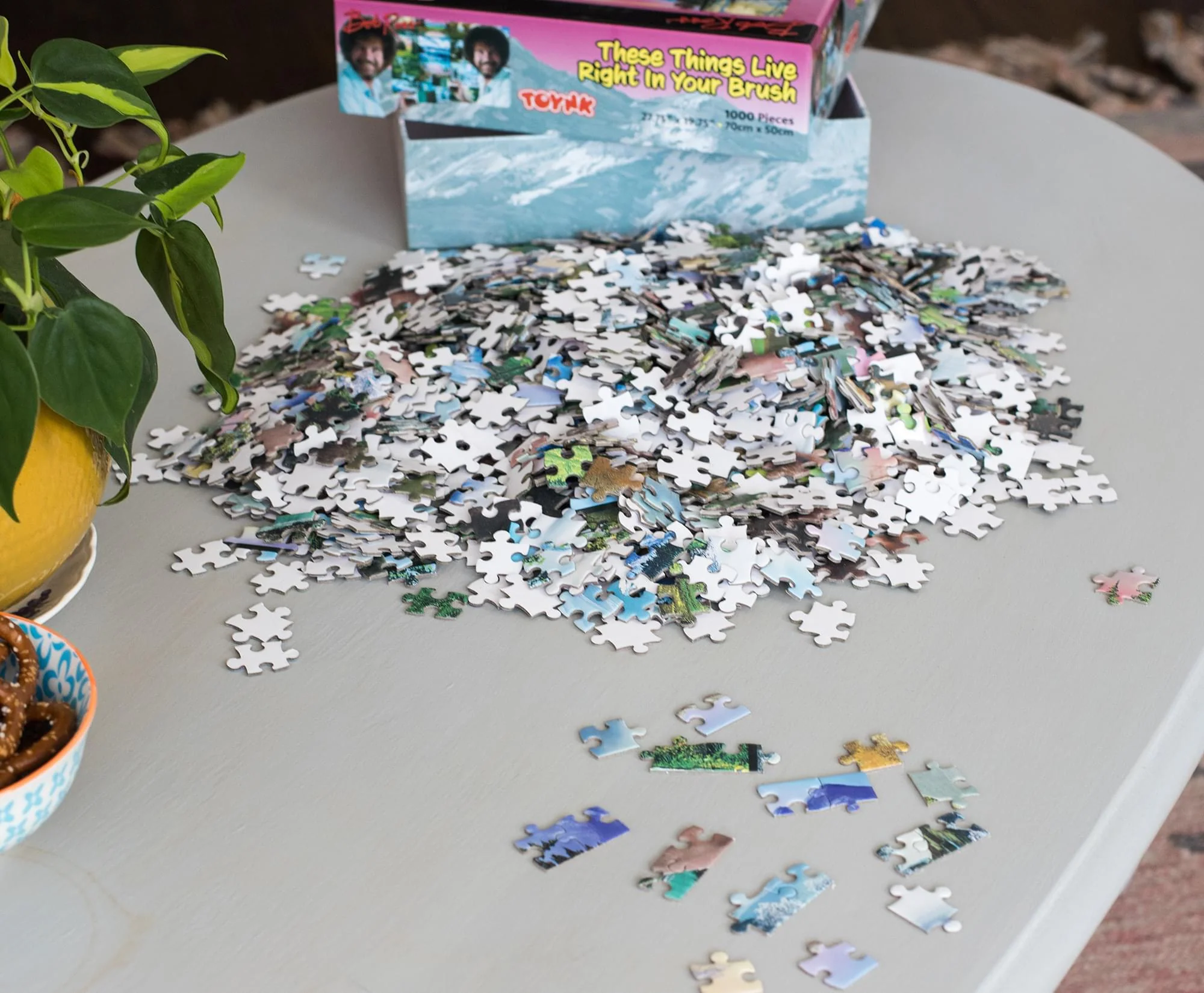 Bob Ross These Things Live Right In Your Brush 1000 Piece Jigsaw Puzzle - Image 3