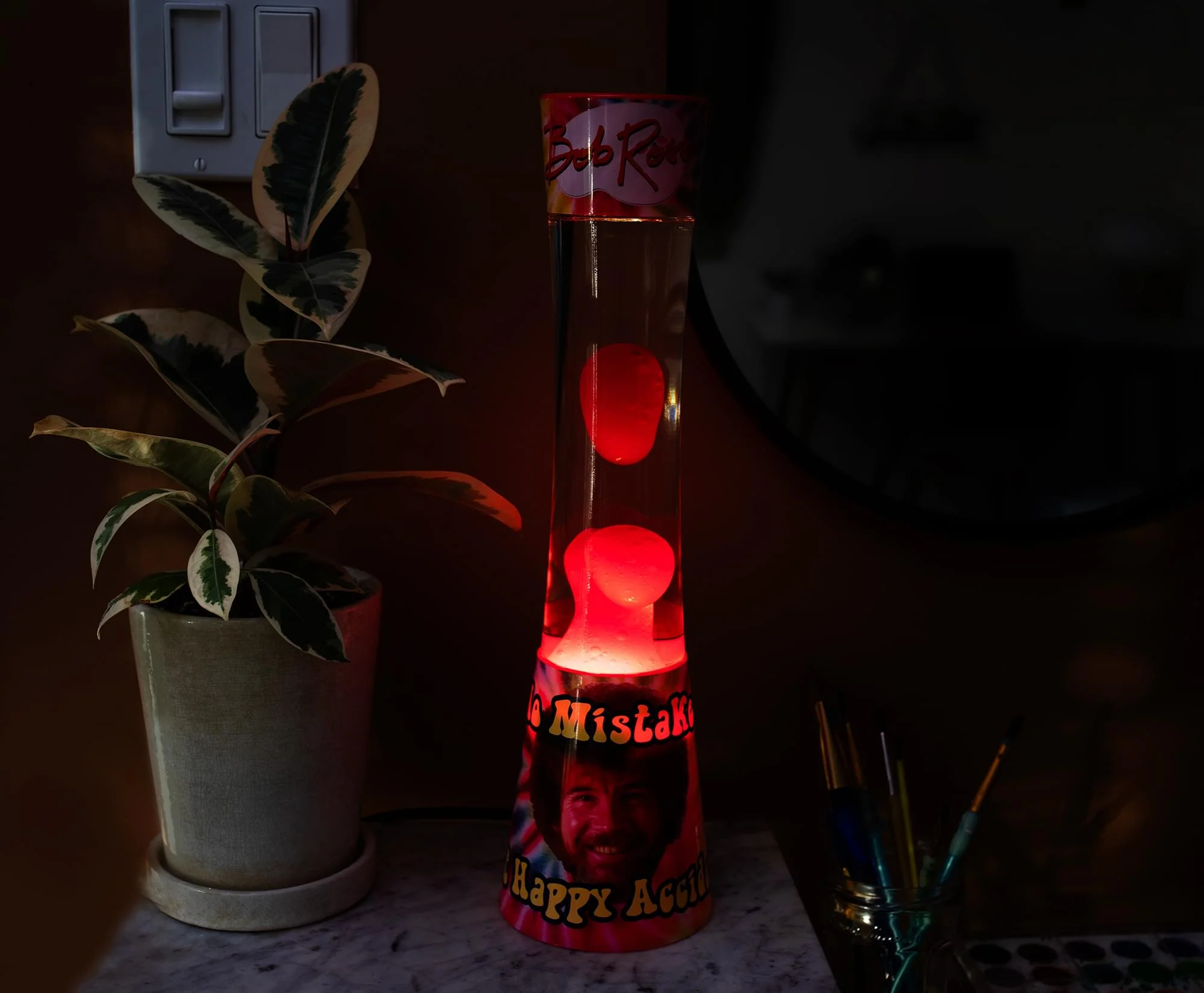 Bob Ross Tie-Dye Motion Mood Light | 16 Inches Tall - Image 7