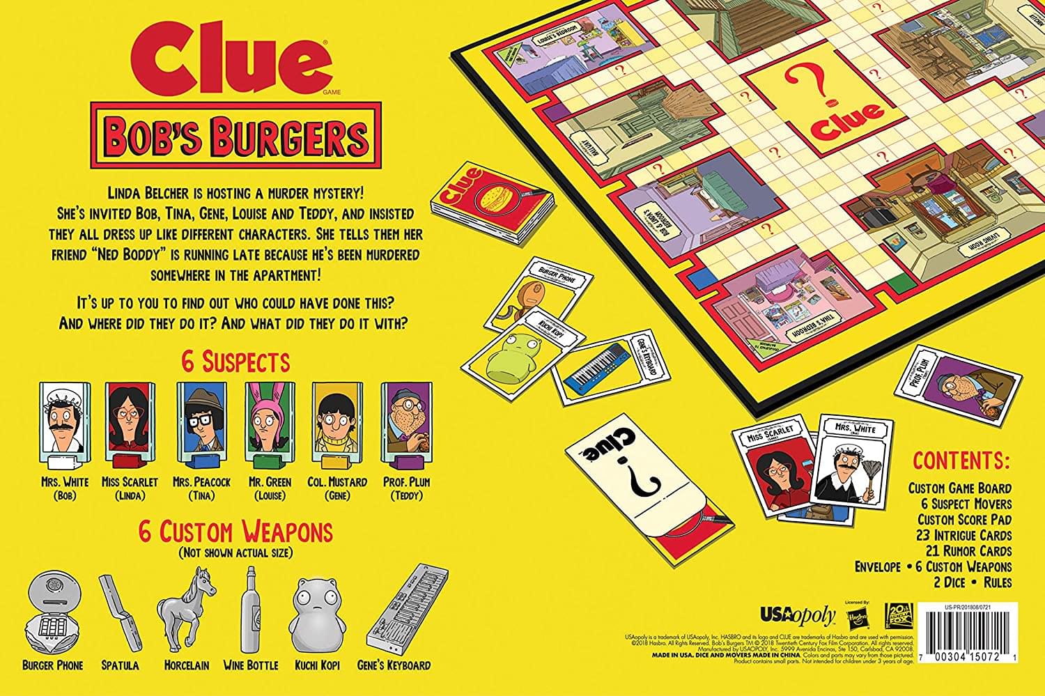 Bob's Burgers Clue Board Game | For 2-6 Players - Image 3