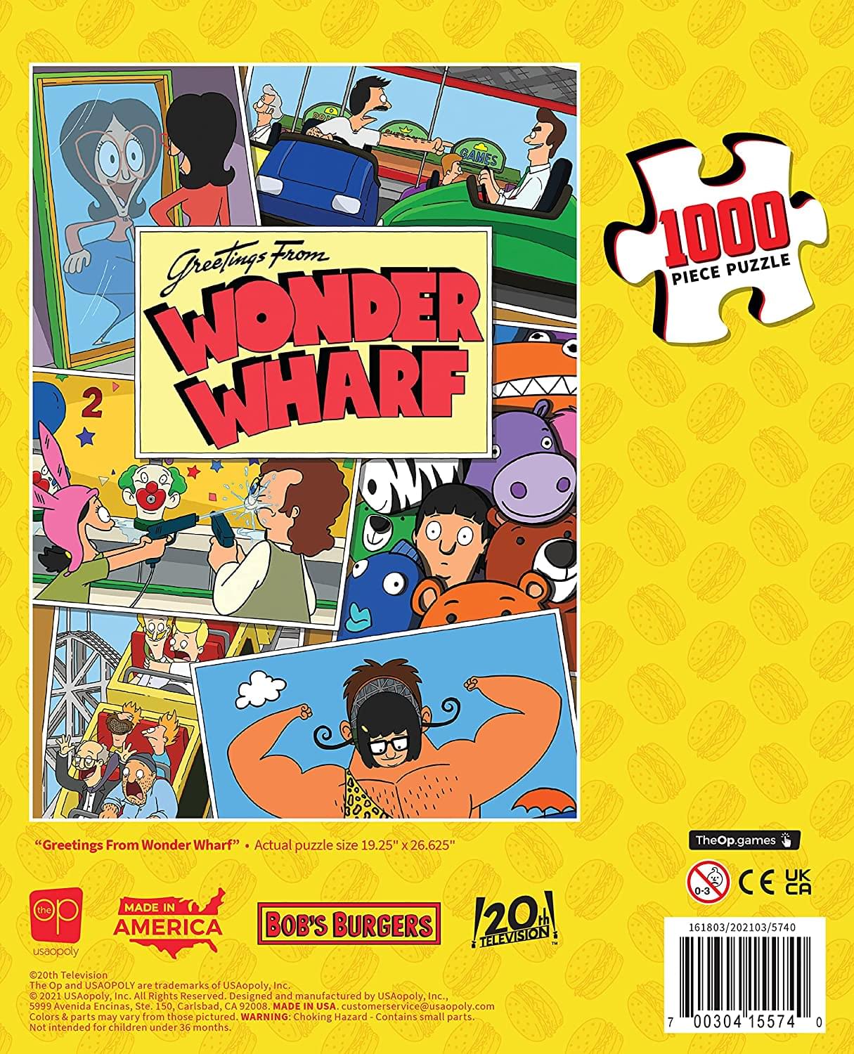 Bobs Burgers Greetings From Wonder Wharf 1000 Piece Jigsaw Puzzle - Image 4