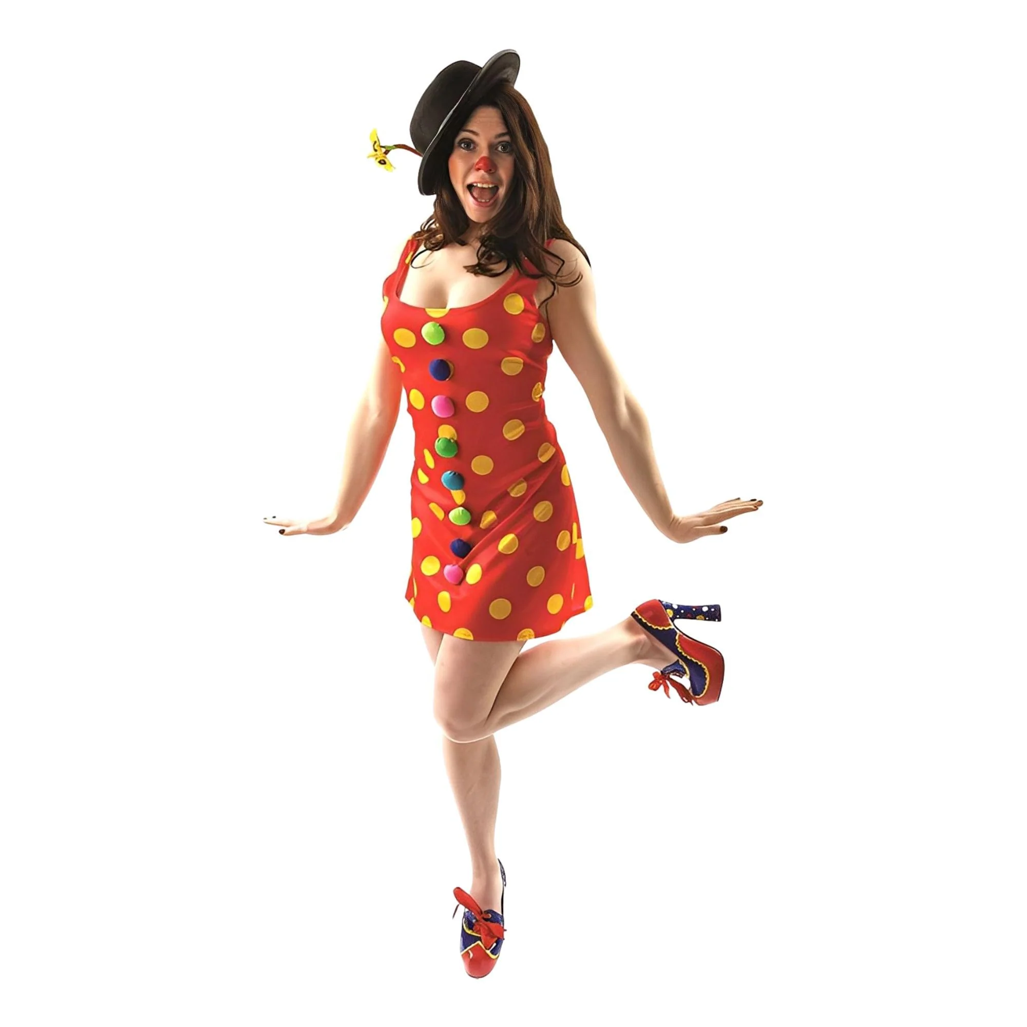 Bonbon the Clown Dress Adult Costume - Image 8