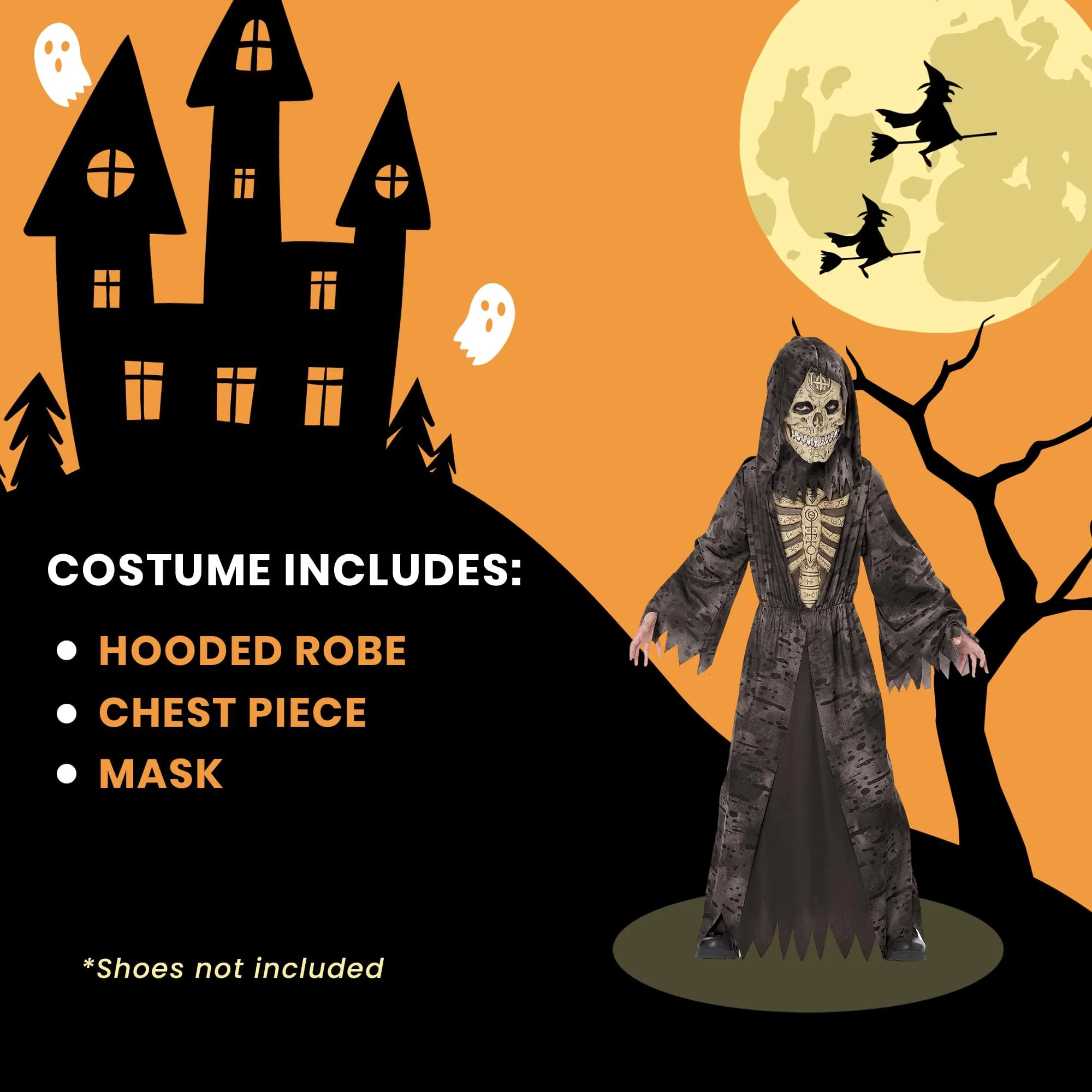 Bone Chilling Reaper Child Costume - Image 4