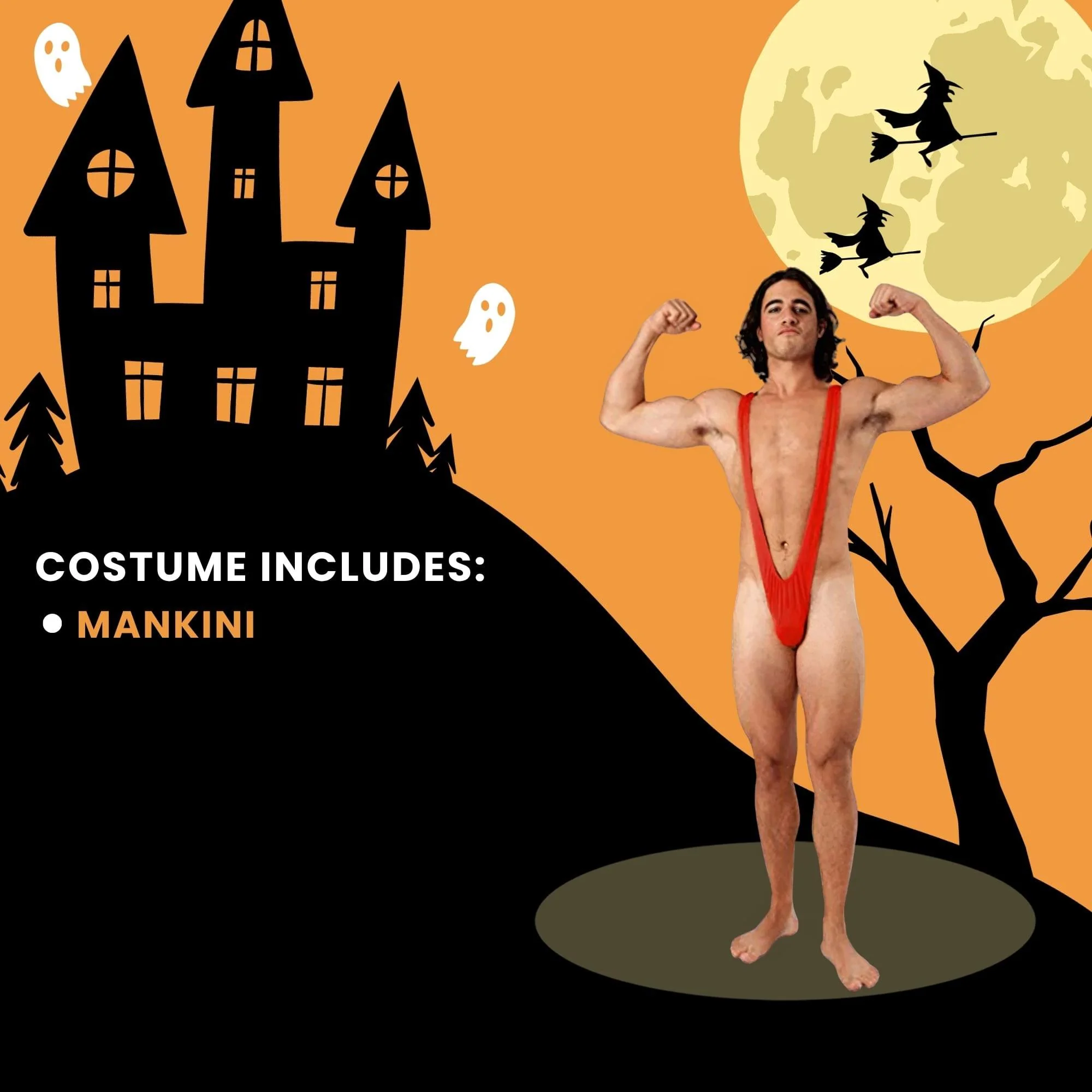 Borat Mankini Thong Swimsuit (bright Red) Adult Costume - Image 6