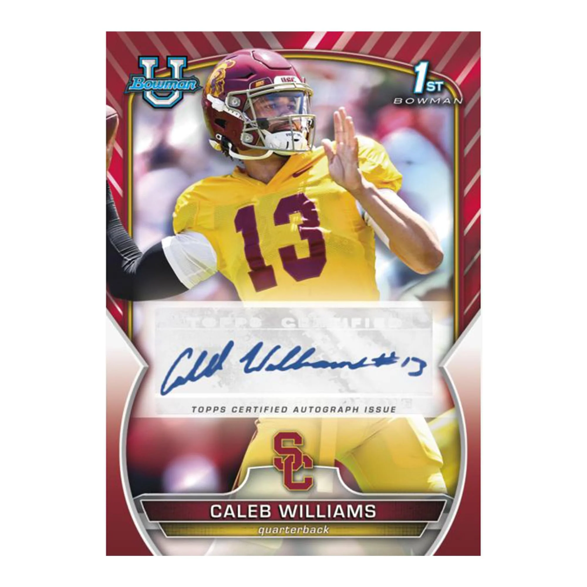 Bowman Chrome University Football 2022 Value Box | 7 Packs Per Box - Image 4