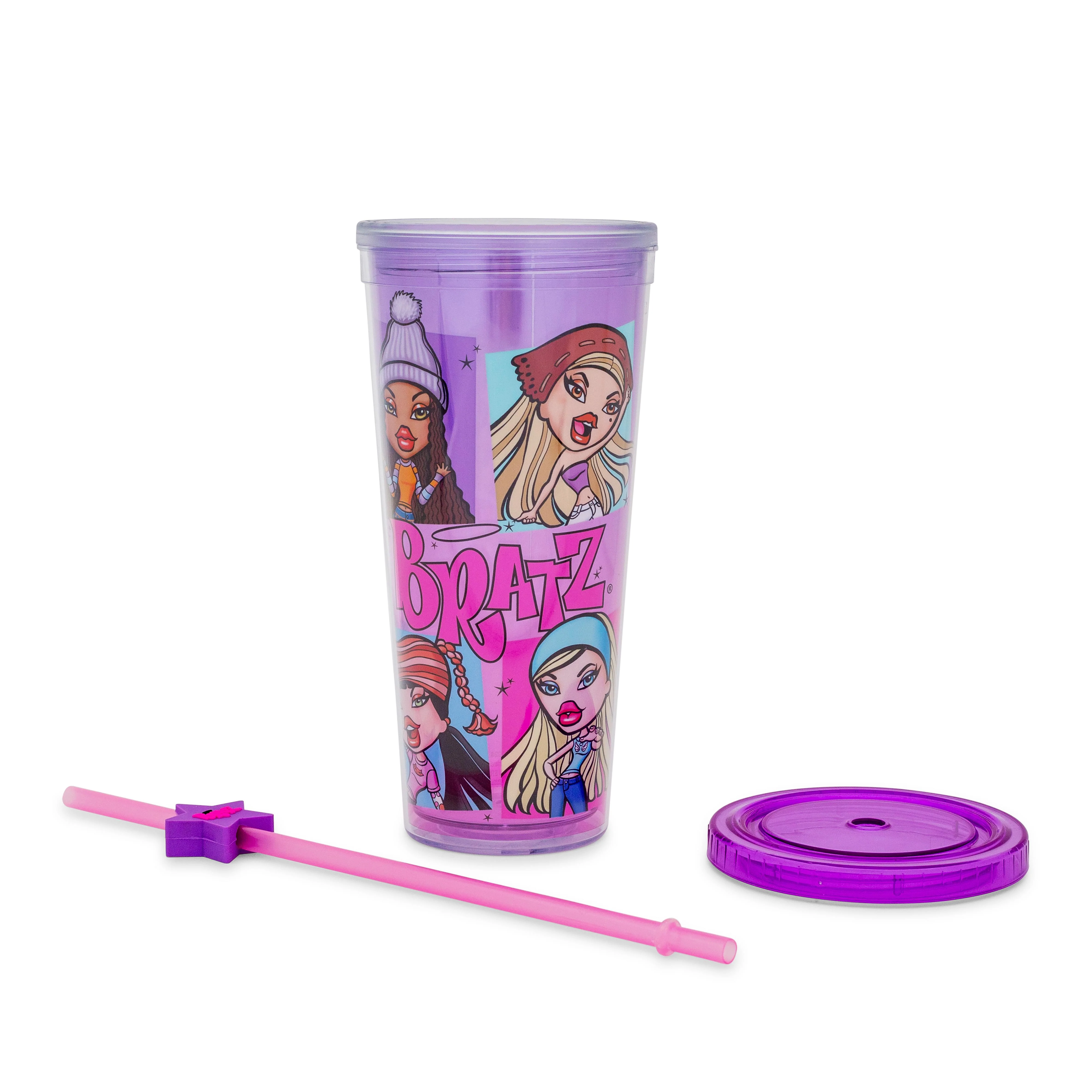 Bratz Carnival Cup With Lid and Straw Topper Charm | Holds 24 Ounces - Image 2