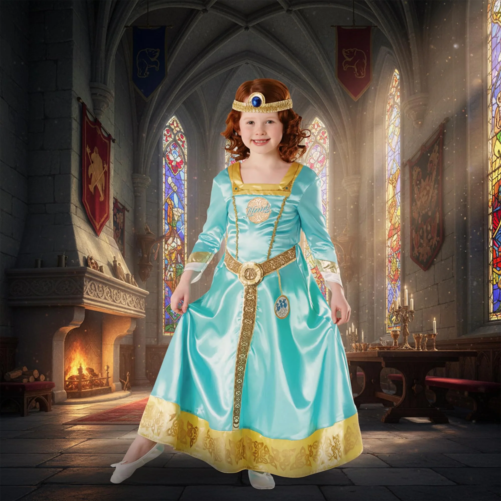 Brave Merida Girl's Costume Dress - Image 3